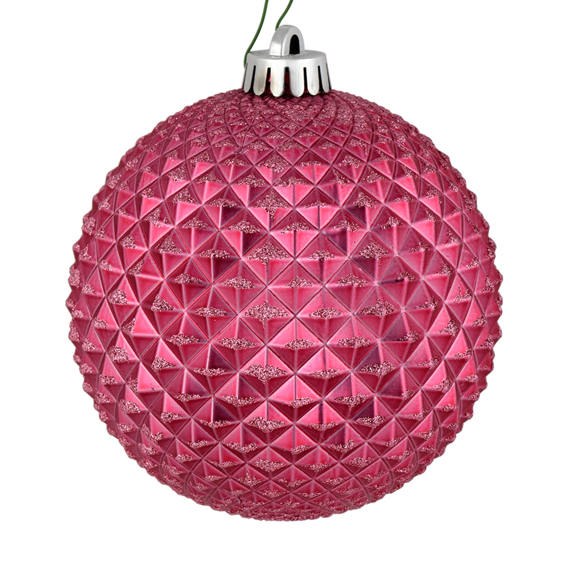 4” Mauve Durian Glitter Ball 6/Bag