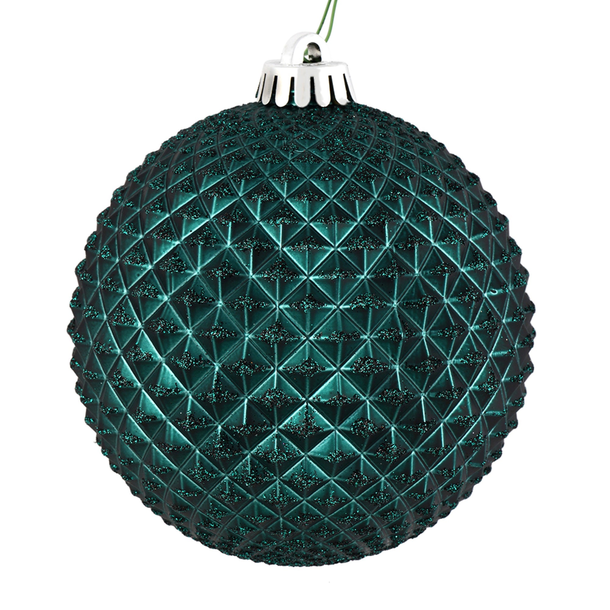 4” Sea Blue Durian Glitter Ball 6/Bag