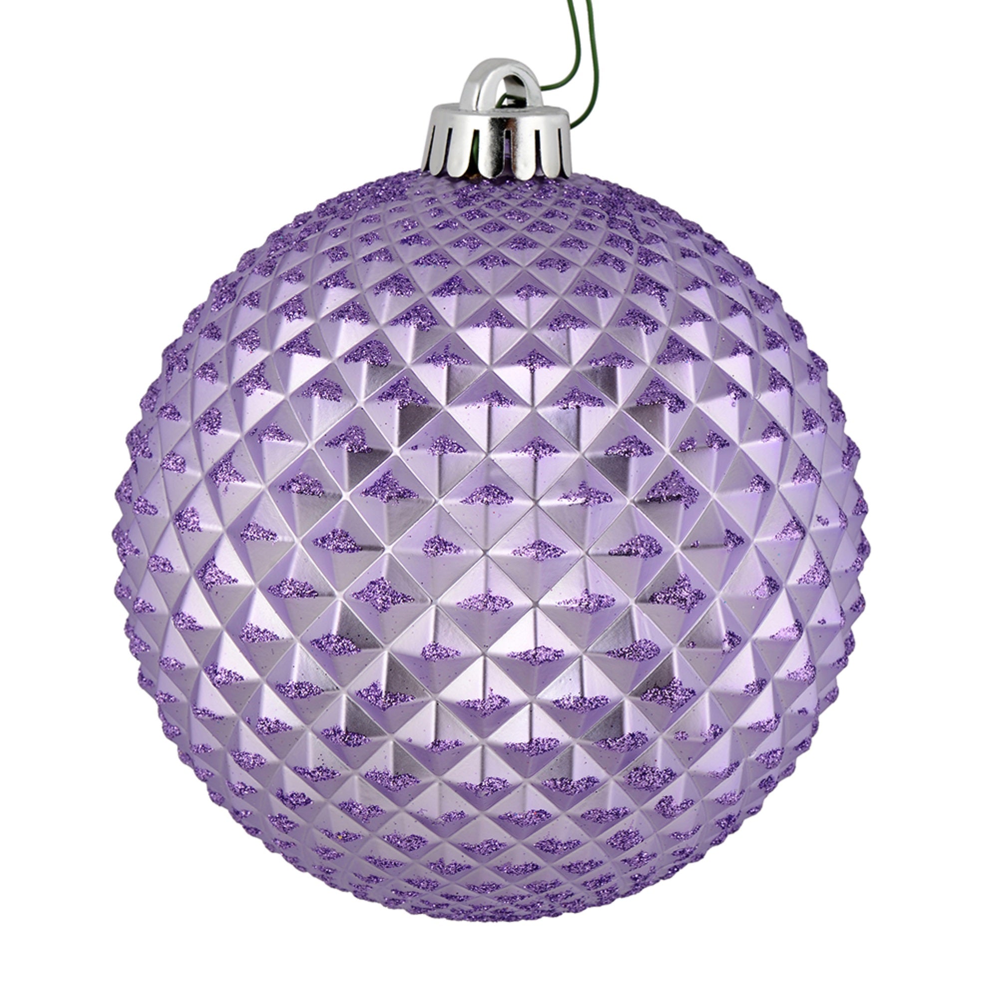 4” Lavender Durian Glitter Ball 6/Bag