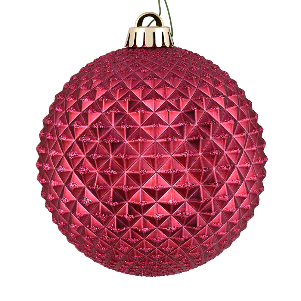 Vickerman 6” Berry Red Durian Glitt Ball Drill 4Bg - N188721D
