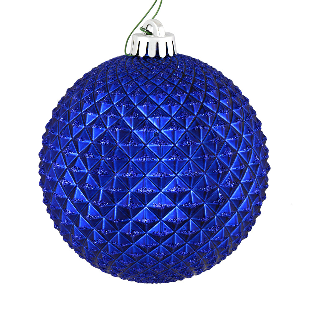 Vickerman 6” Coblt Blue Durian Glitt Ball Dril 4Bg - N188722D