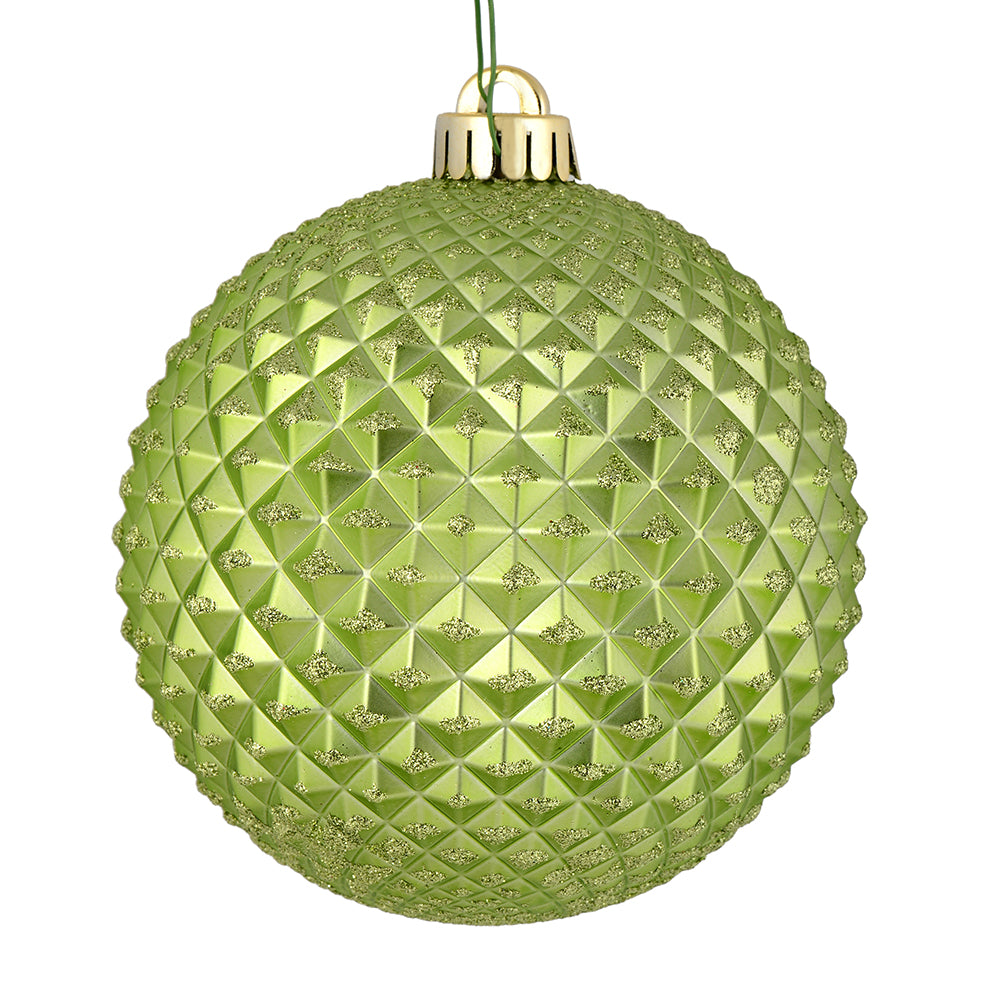 Vickerman 6” Celadon Durian Glitt Ball Drill 4/Bg - N188754D