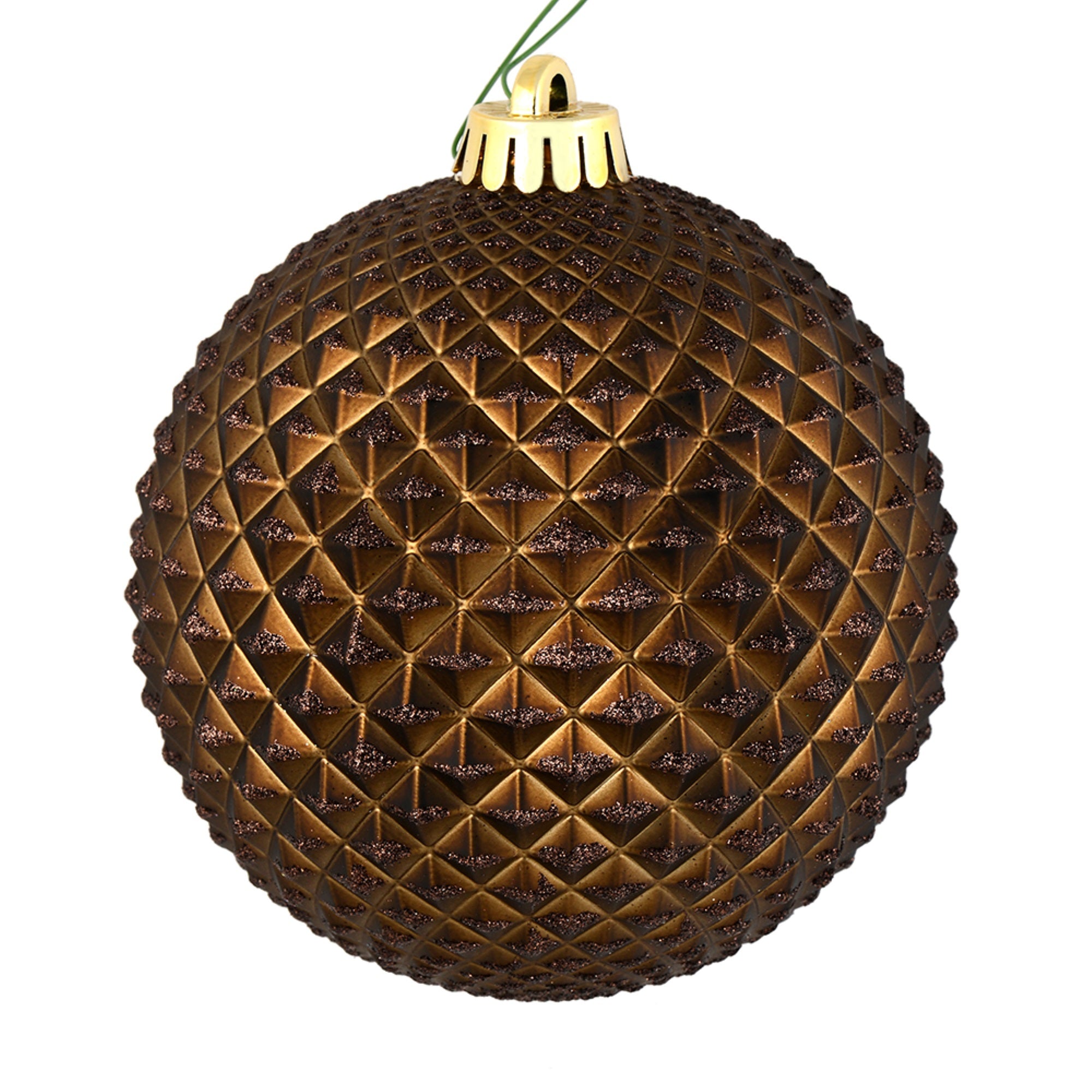 6” Chocolate Durian Glitter Ball Drill 4