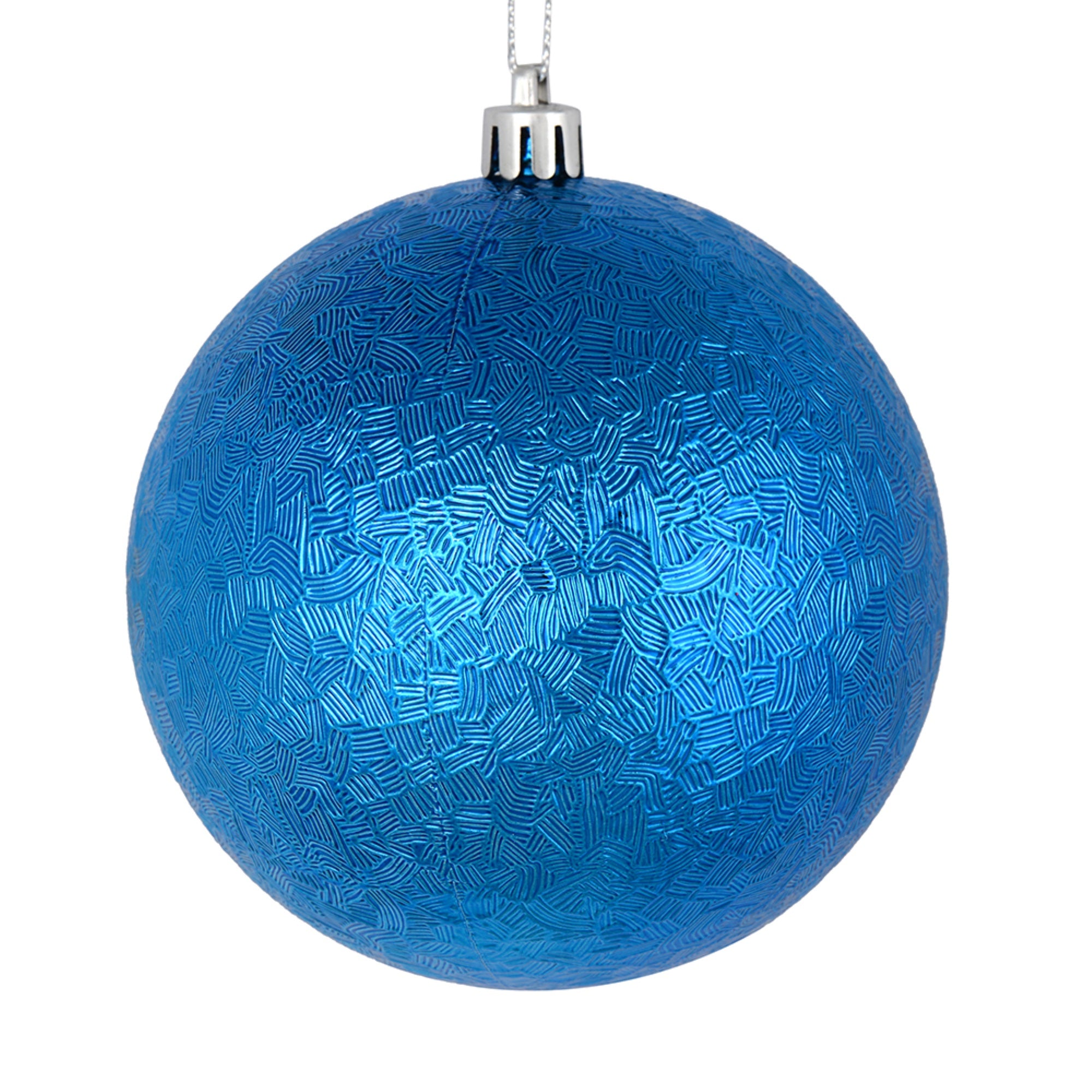 4” Blue Brushed Ball 6/Bag