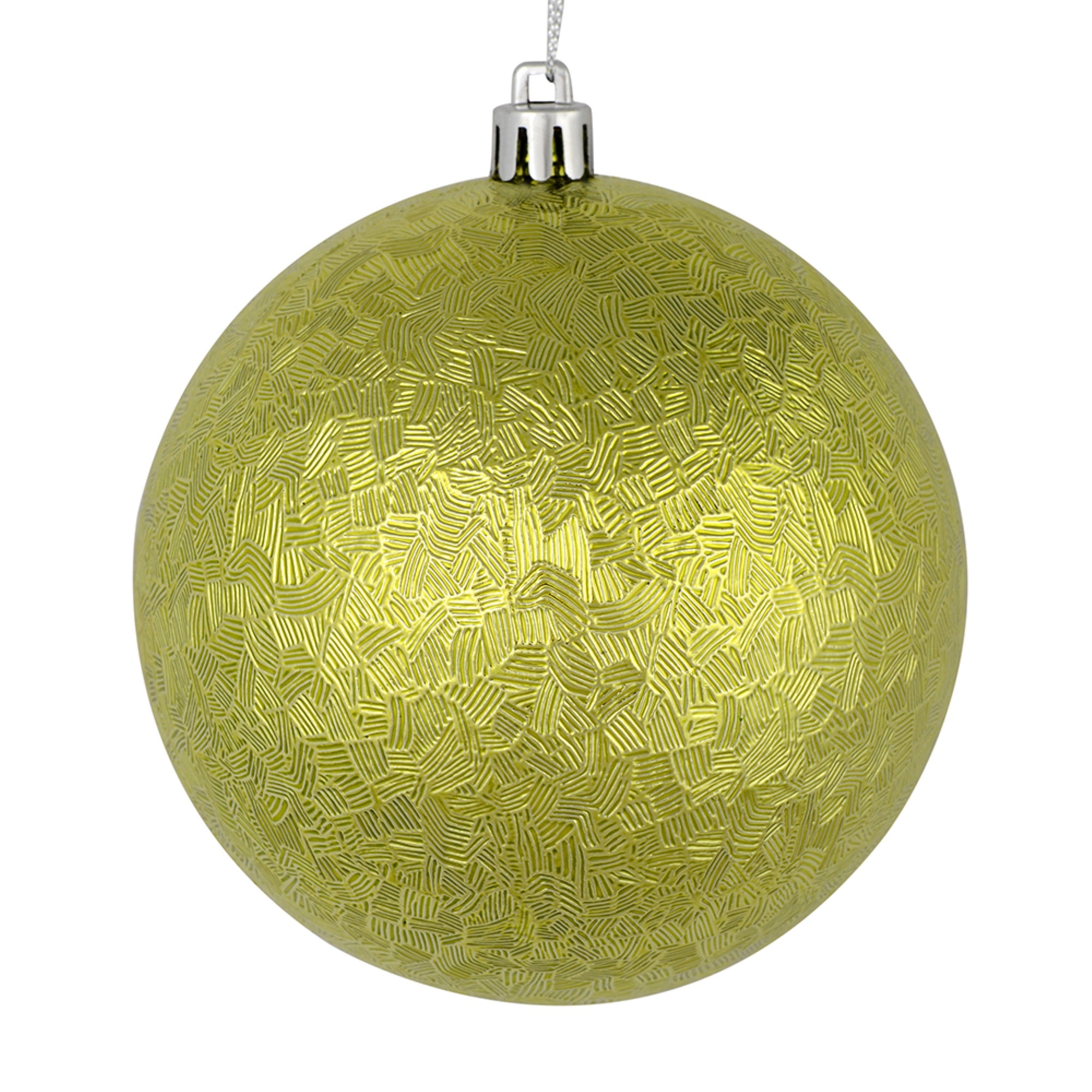 4” Lime Brushed Ball 6/Bag