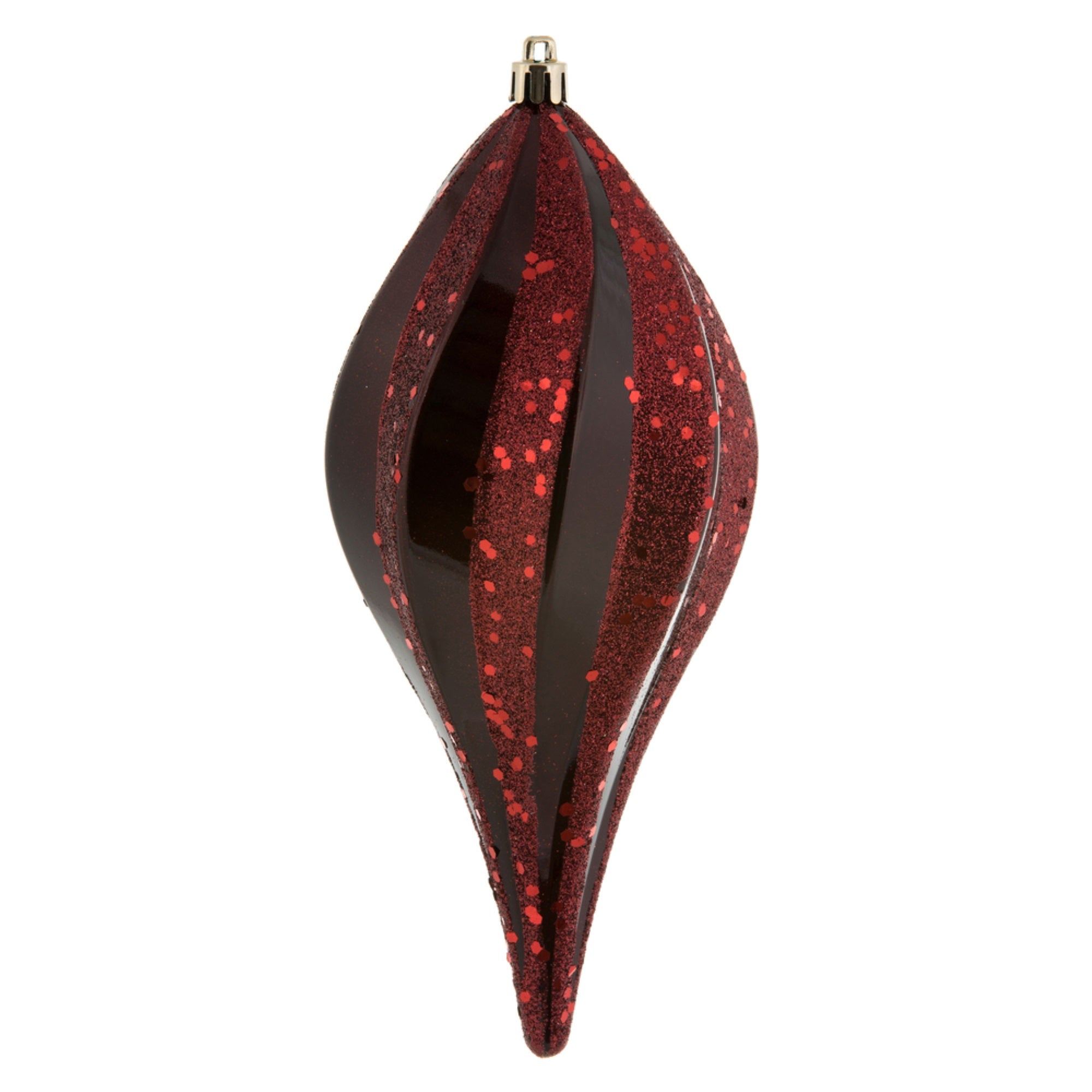 8” Burgundy Candy Swirl Drop UV 3/Bg