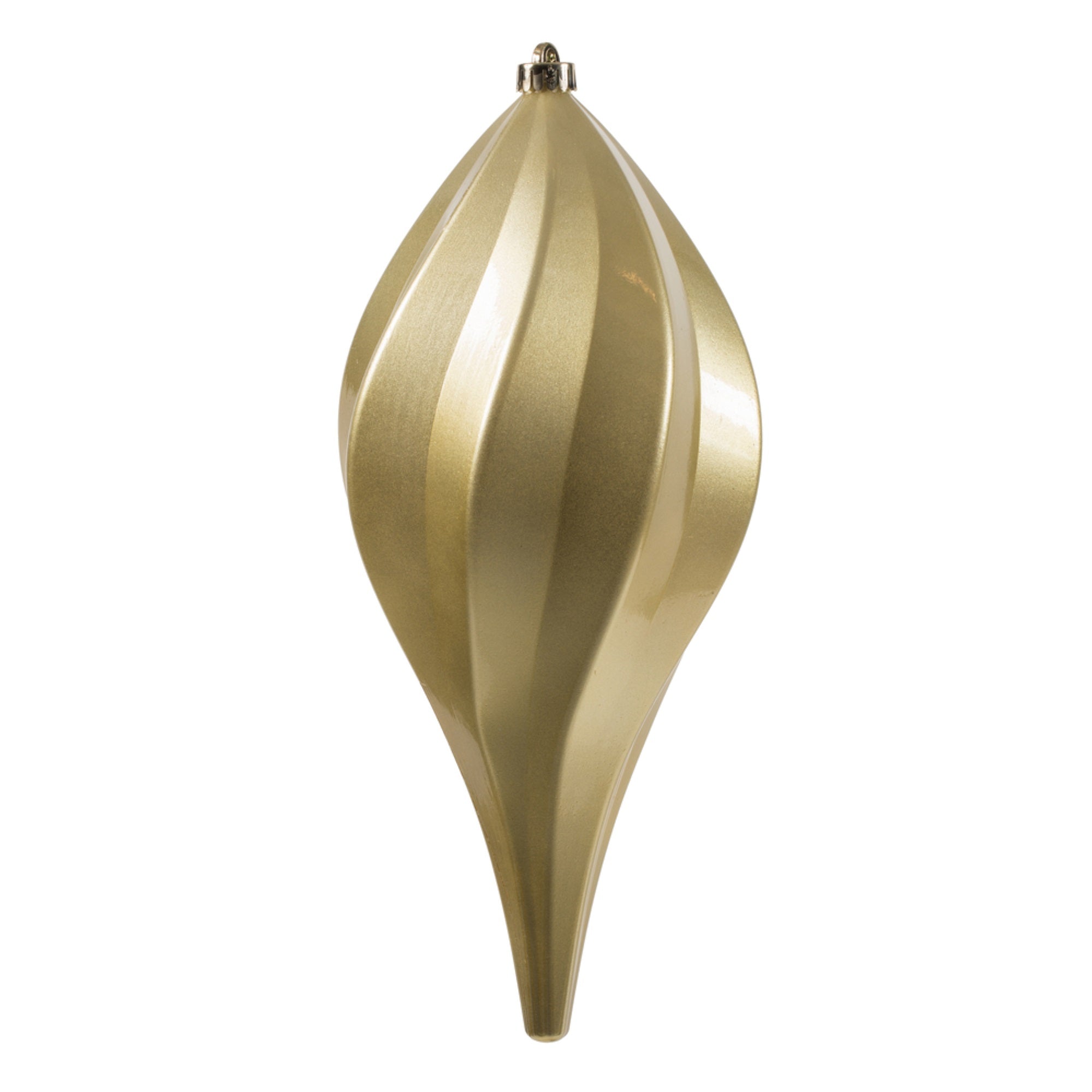 12” Champagne Candy Swirl Drop Drill UV
