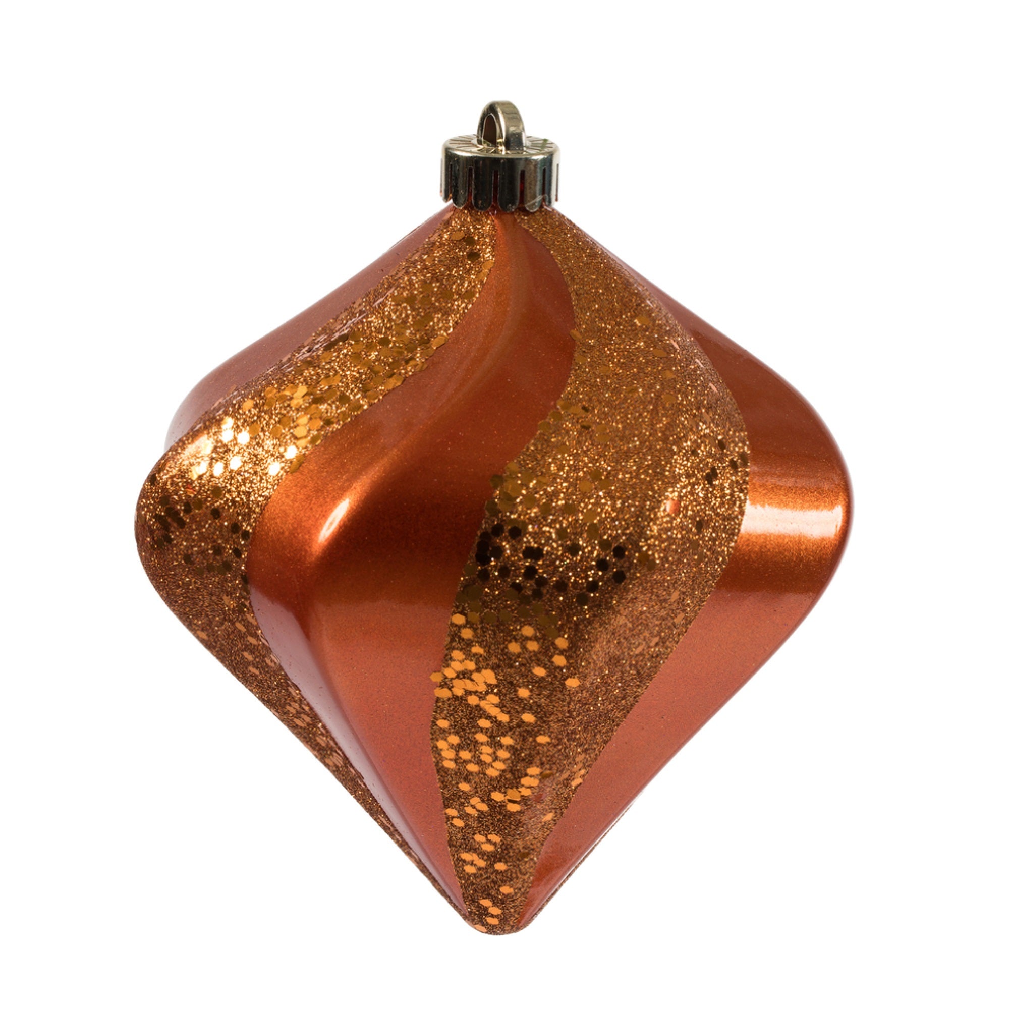 6” Burn Org Candy Swrl Diamond UV 3/Bg