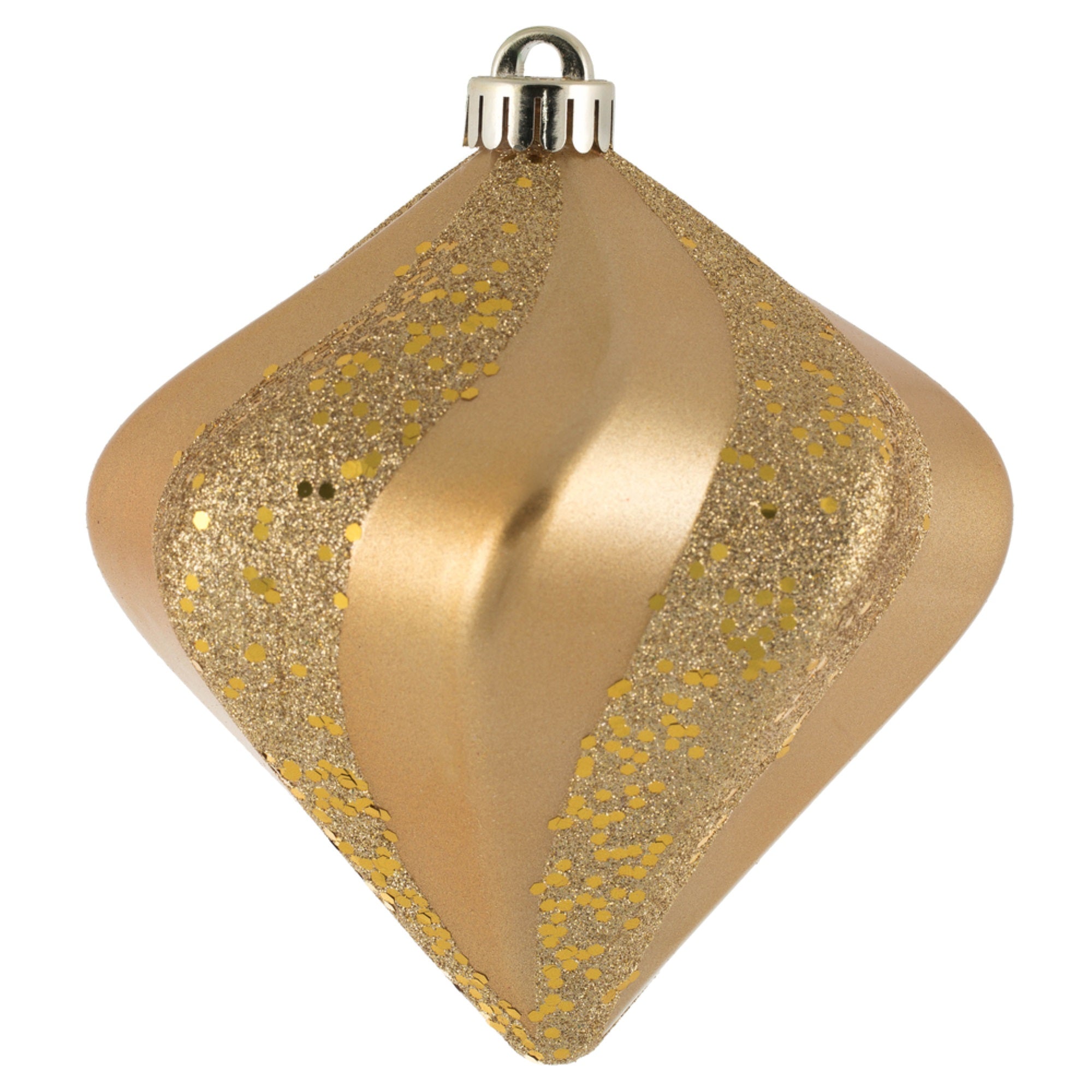 6” CopperGold Candy Swrl Diamond UV 3/Bg