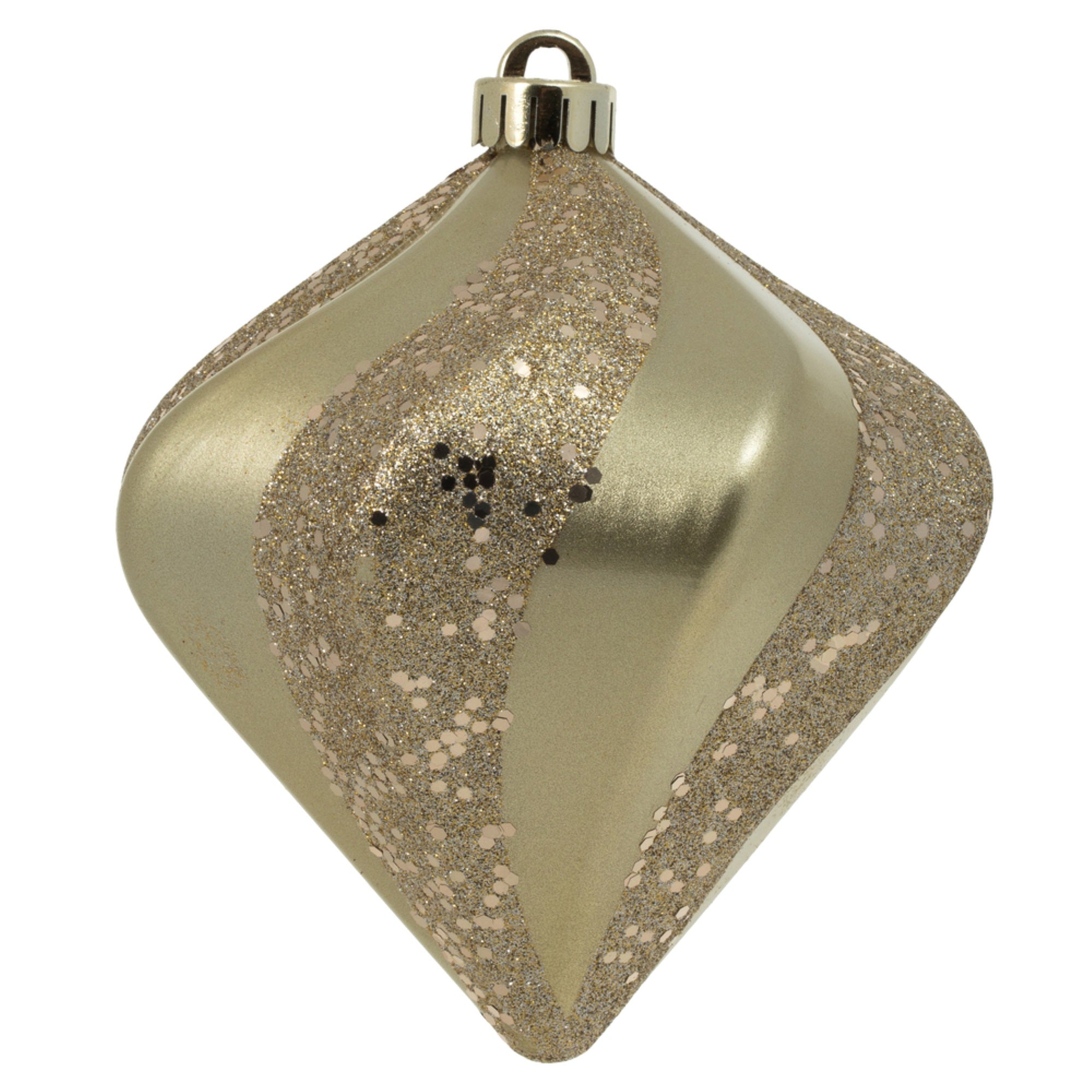 6” Champagne Candy Swirl Diamond UV 3/Bg