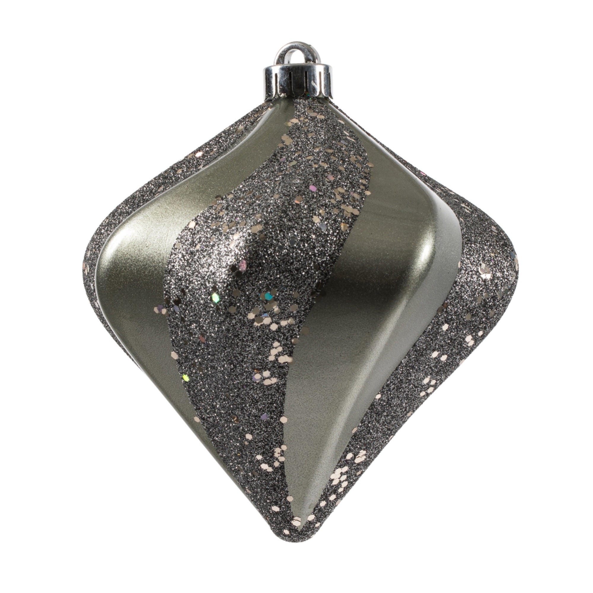 6” Pewter Candy Swirl Diamond UV 3/Bg