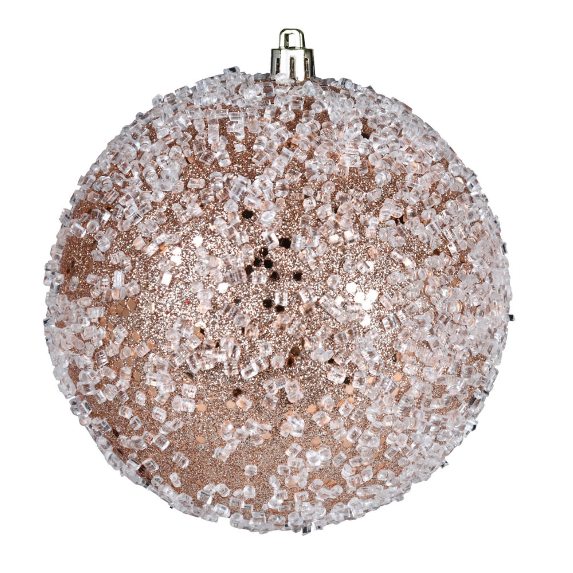 4.75” Cafe Latte Glitter Hail Ball 4/Bag