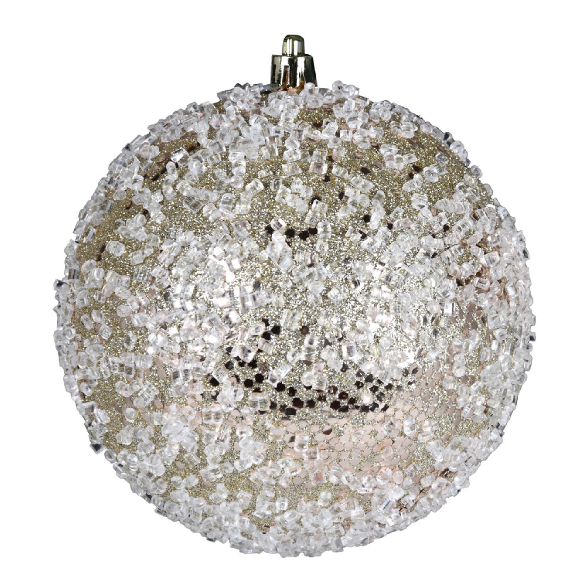 8” Champagne Glitter Hail Ball