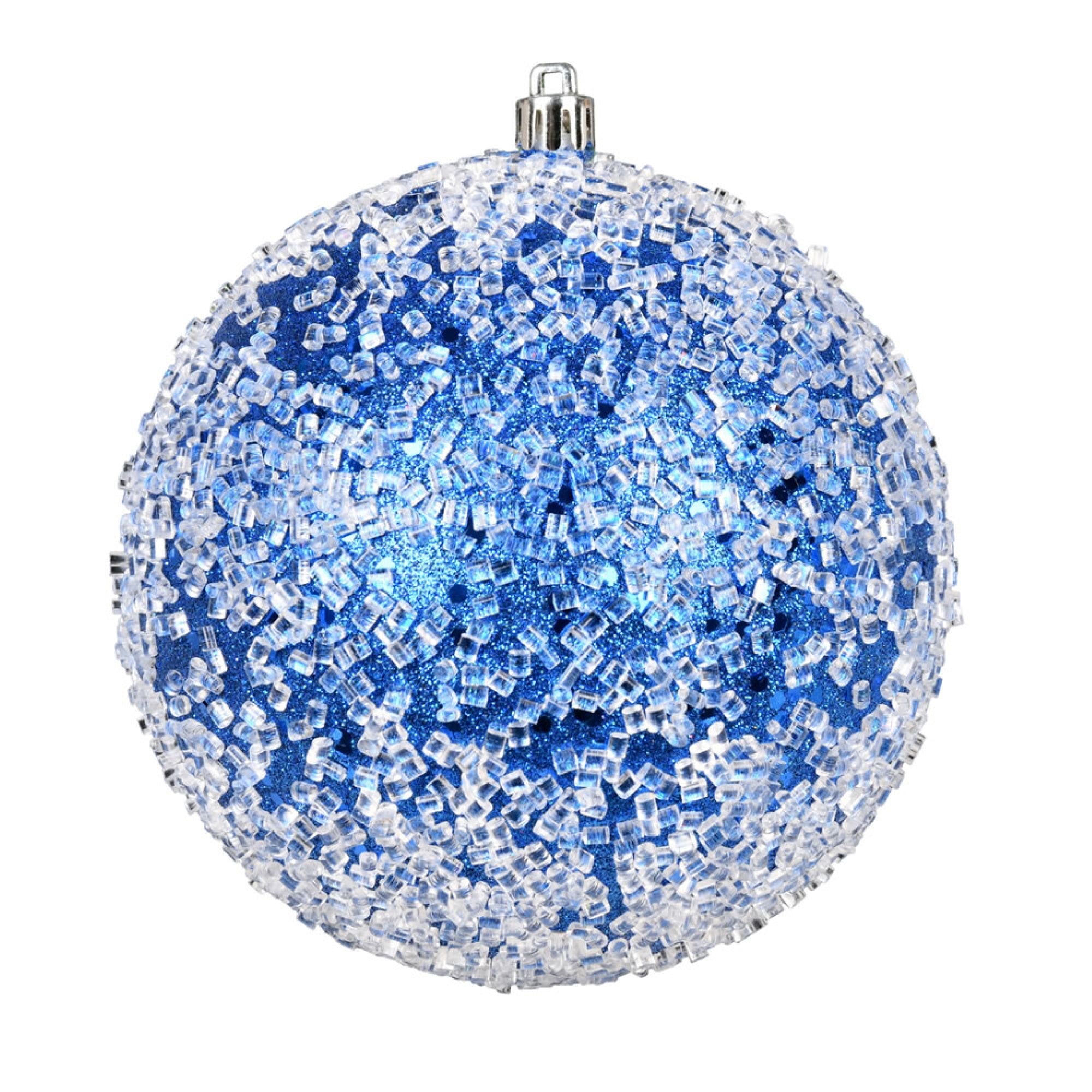 10” Blue Glitter Hail Ball