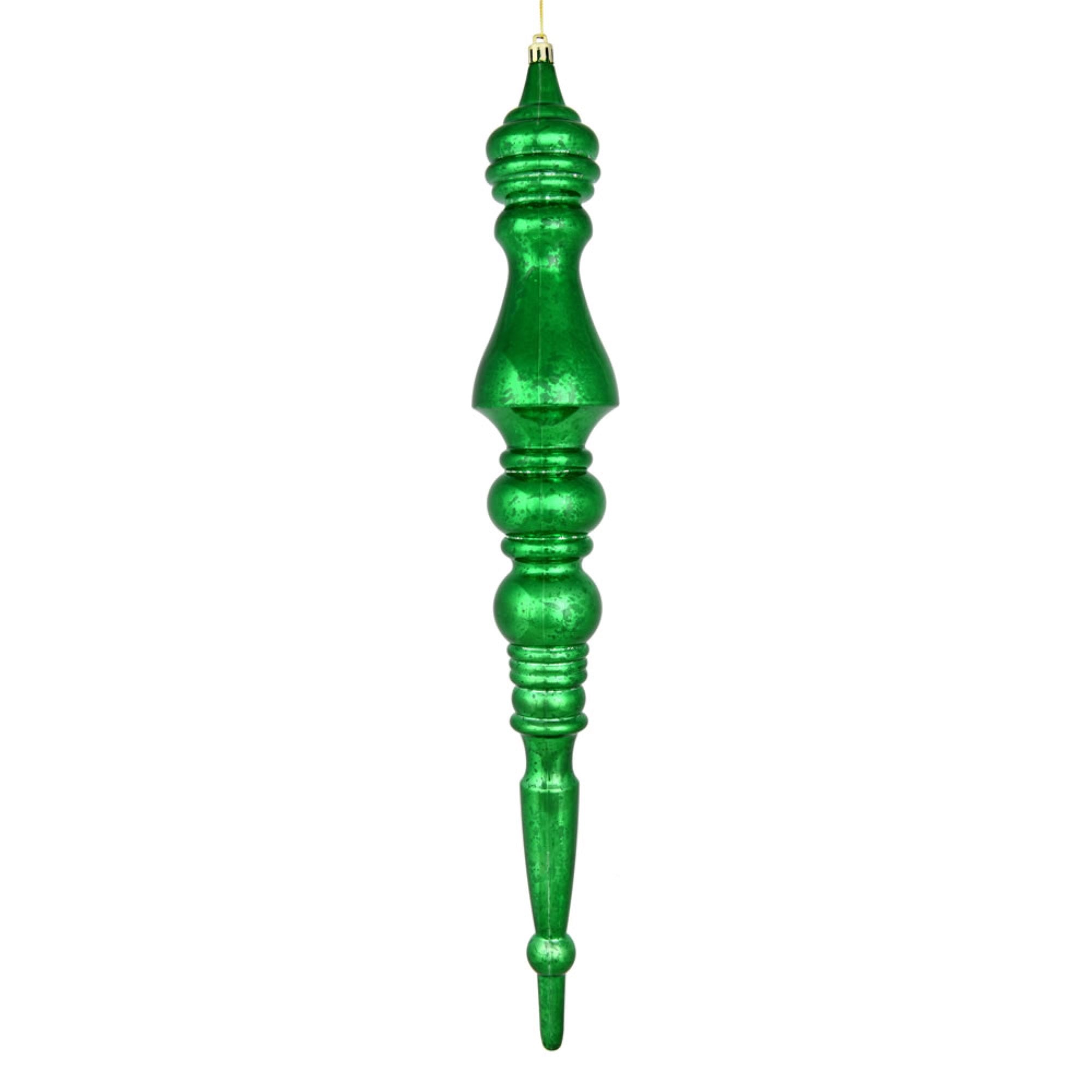 20” Green Mercury Finial 2/Bag