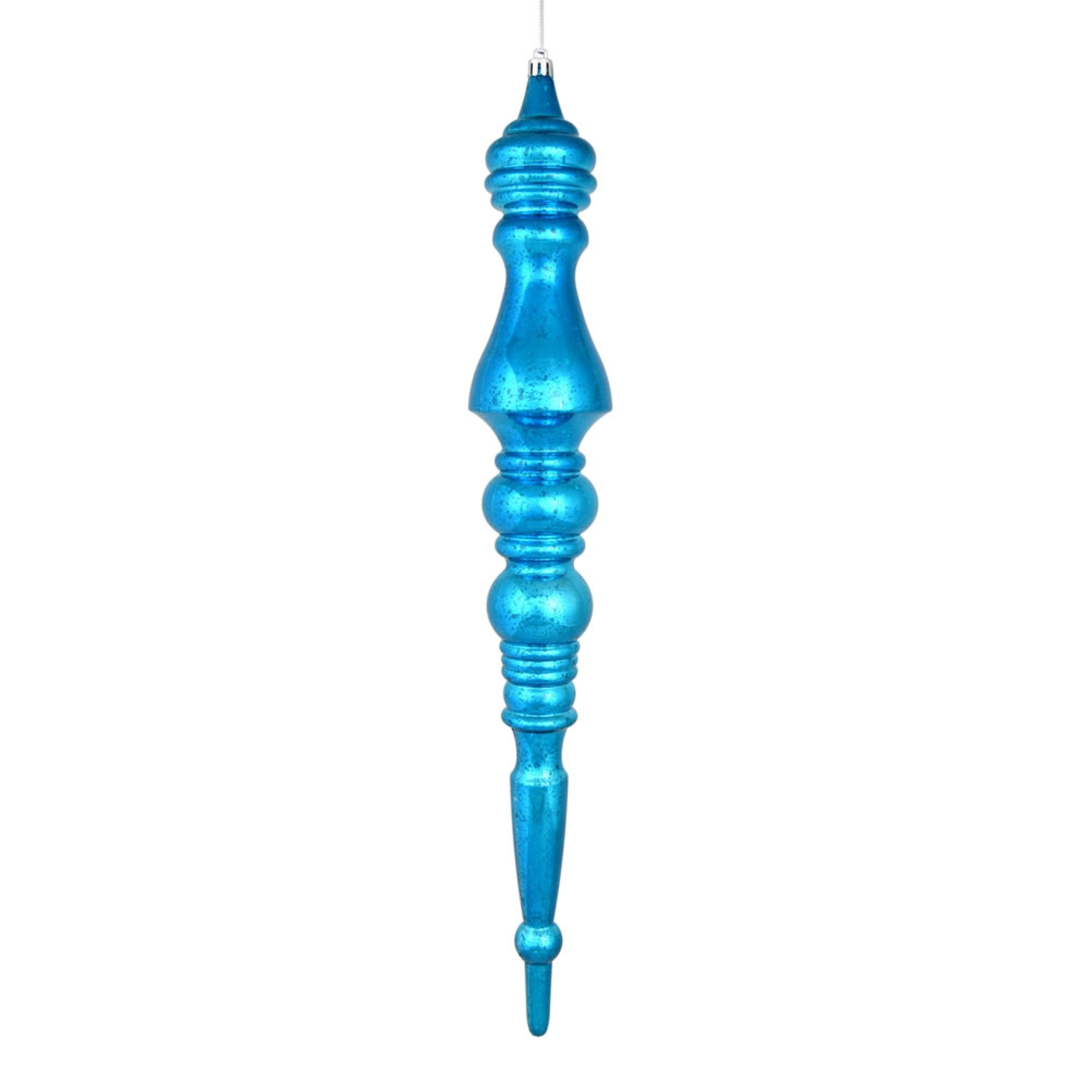 20” Turquoise Mercury Finial 2/Bag