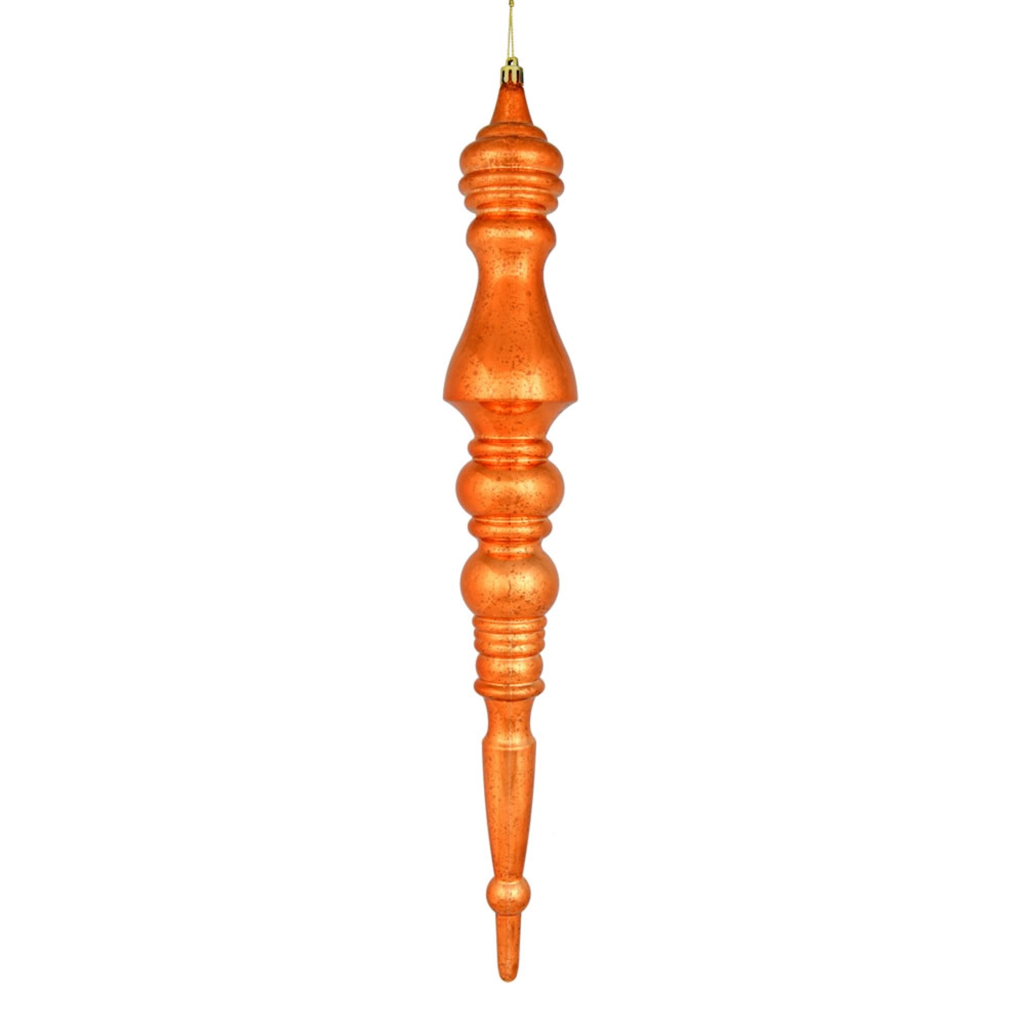 20” Burnish Orange Mercury Finial 2/Bag