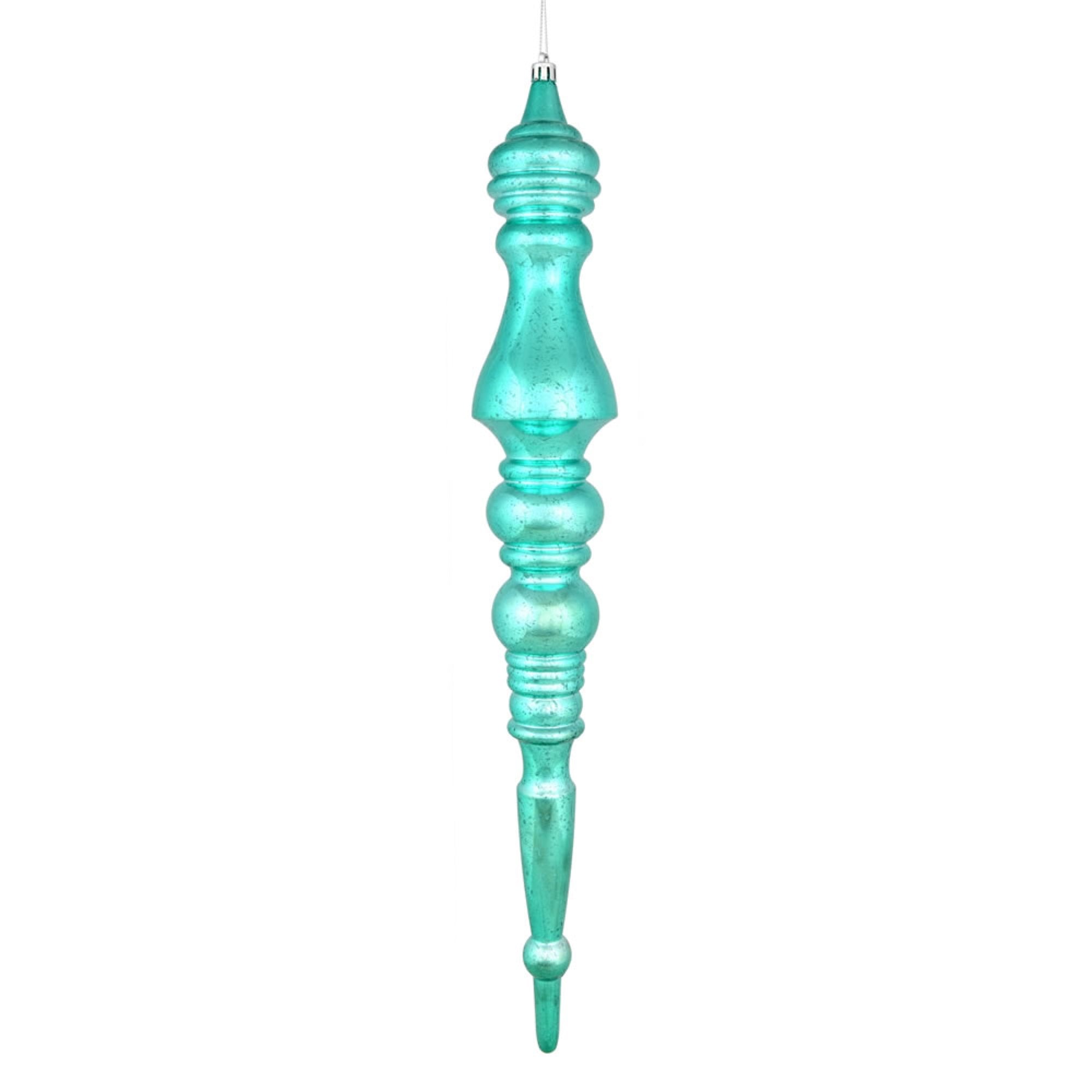 20” Teal Mercury Finial 2/Bag