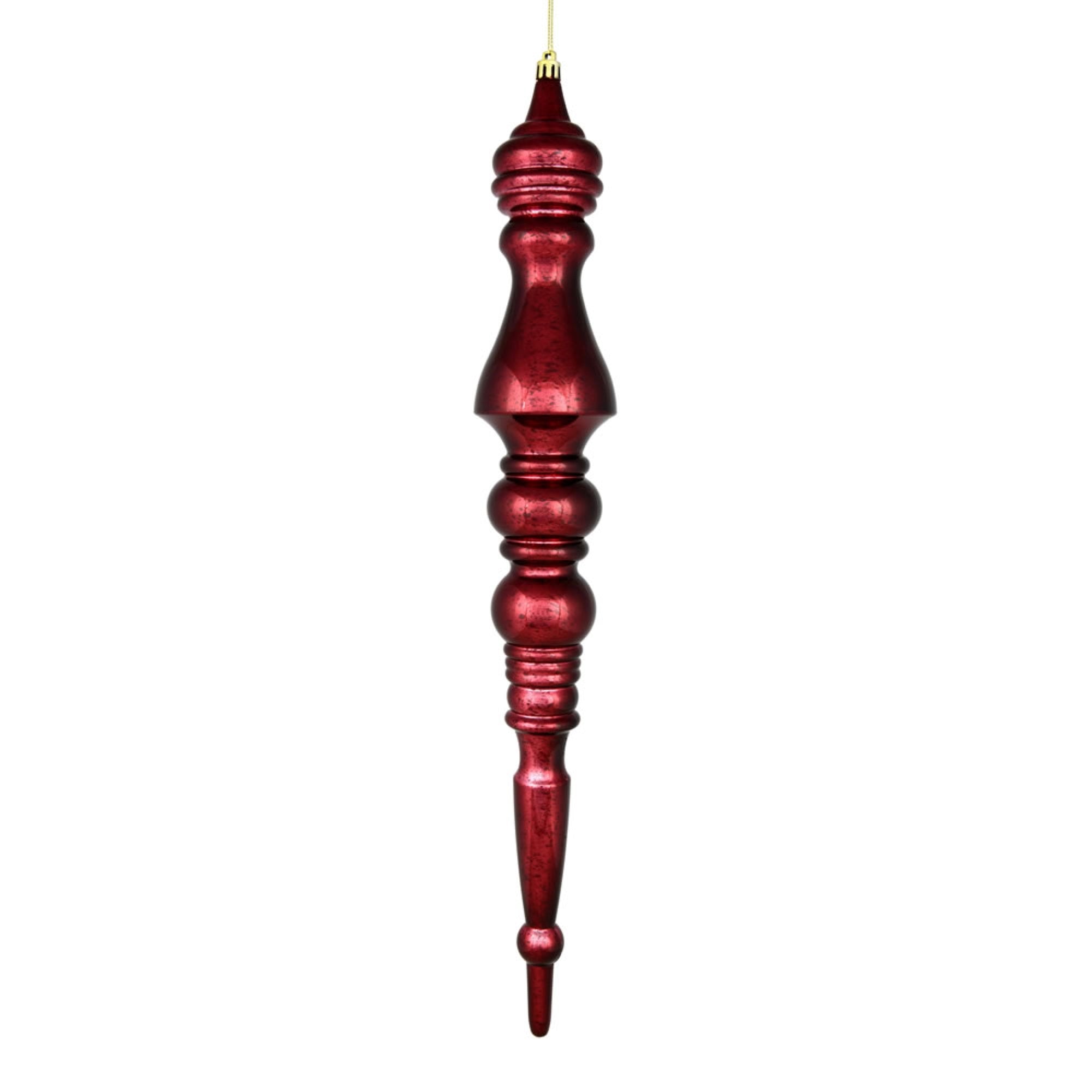 20” Burgundy Mercury Finial 2/Bag