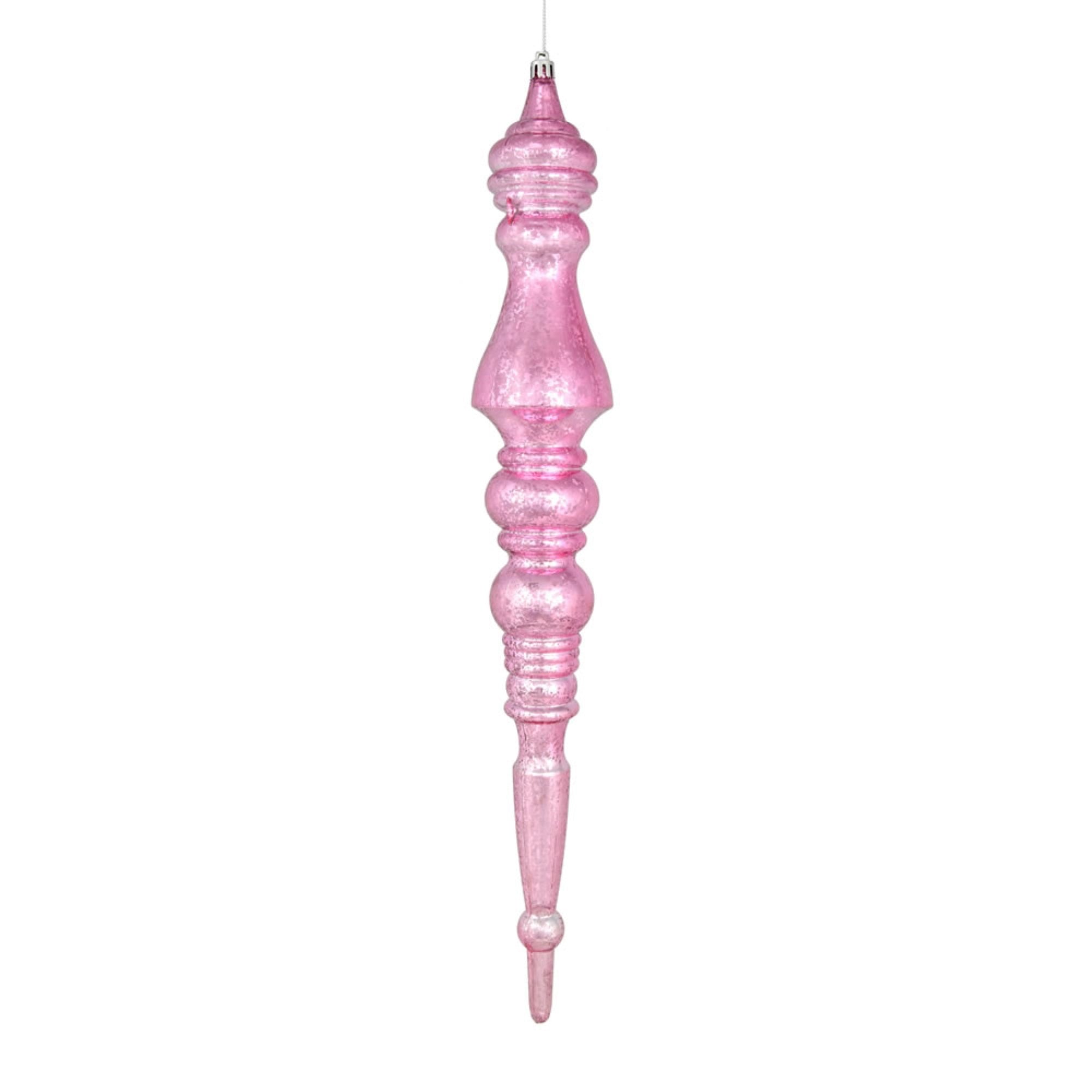 20” Pink Mercury Finial 2/Bag