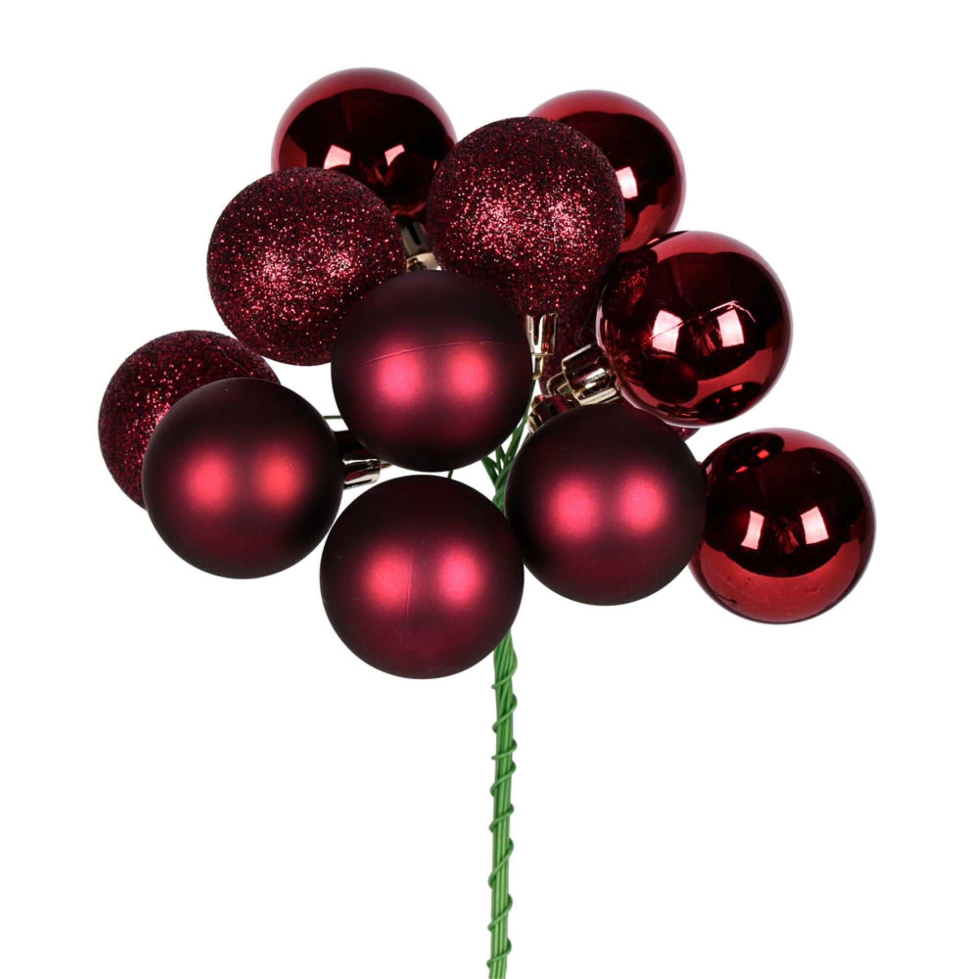 12” Wine Ball Ornament Pick 4/Bg