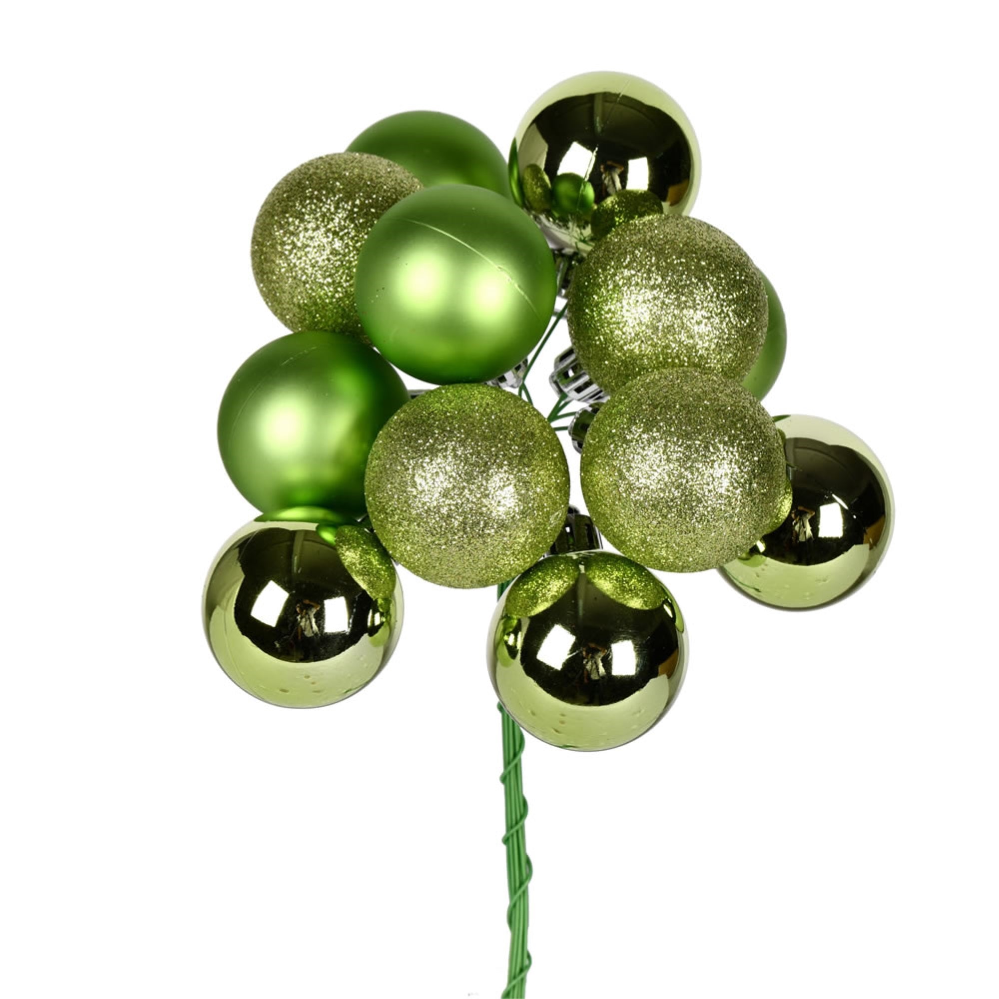 12” Celadon Ball Ornament Pick 4/Bg