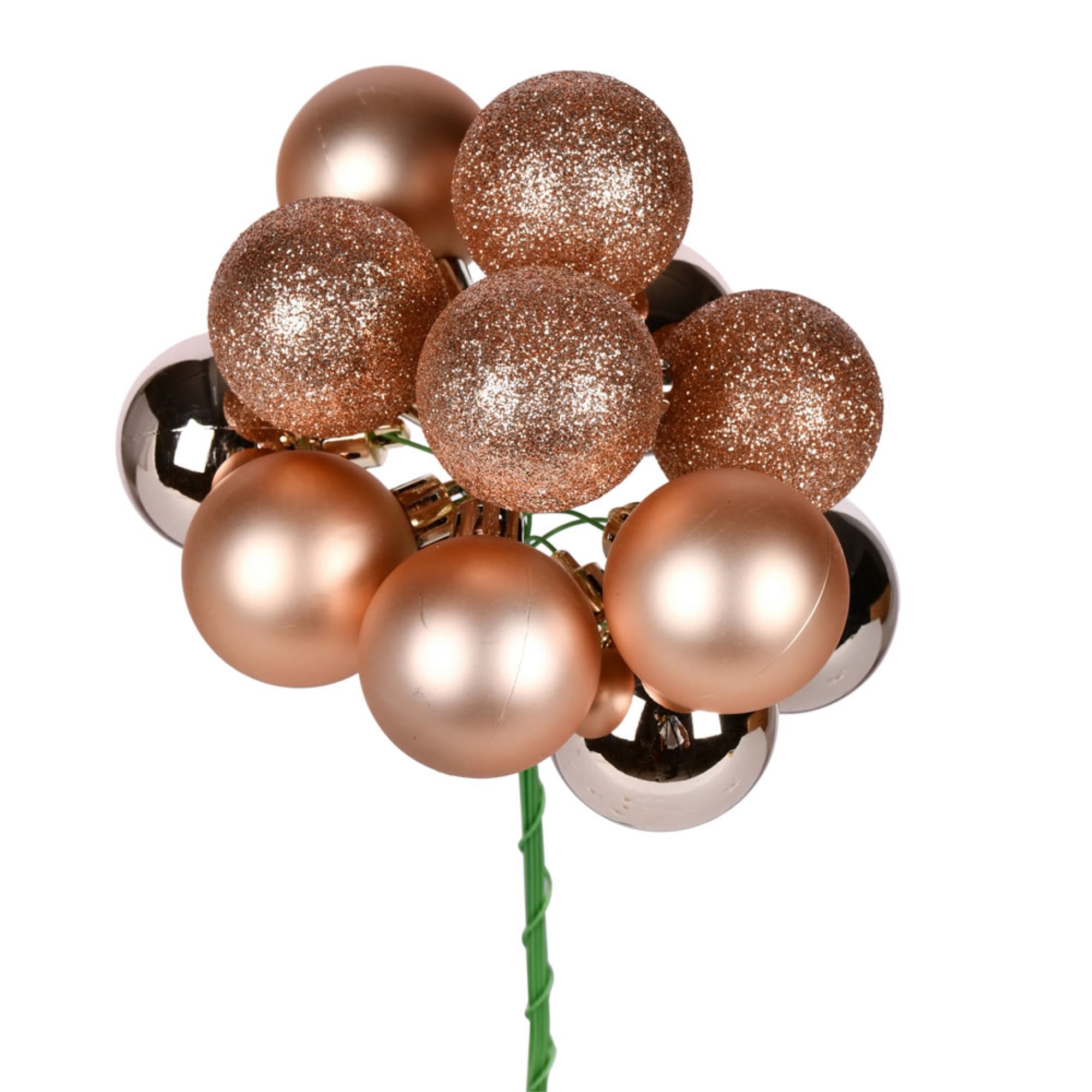 12” Cafe Latte Ball Ornament Pick 4/Bg