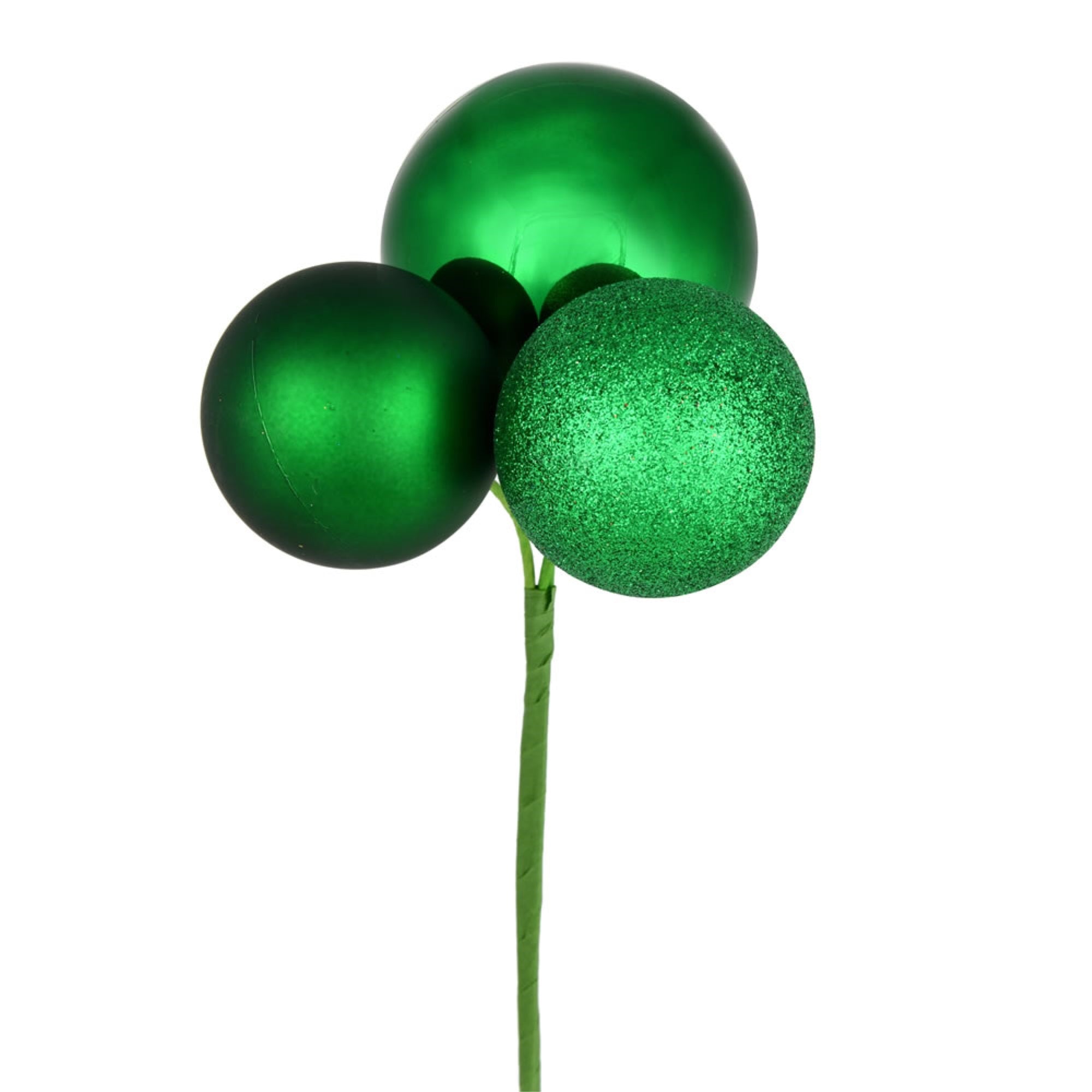 18” Green Ornament Pick 4/Bg