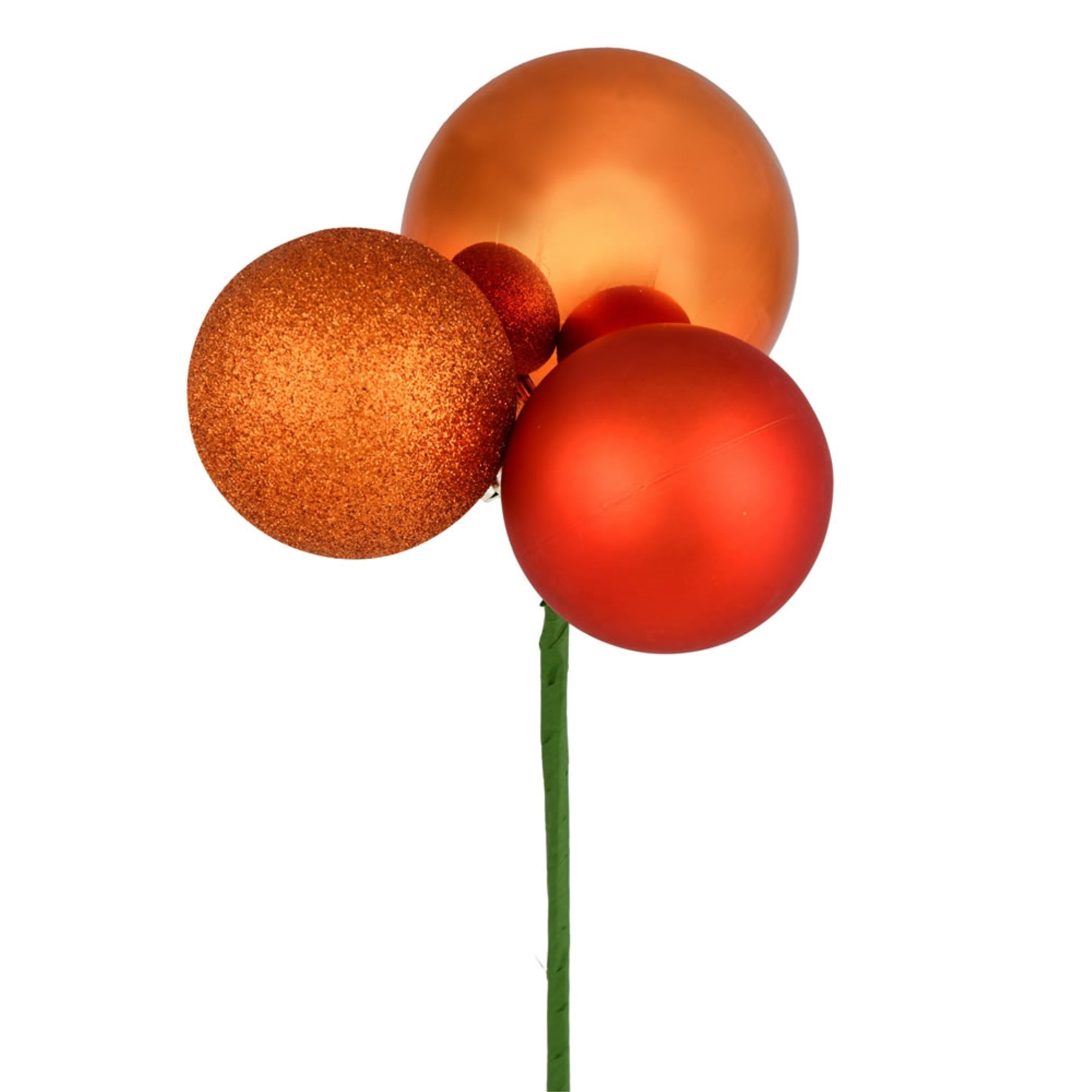 18” Burnish Orange Ornament Pick 4/Bg