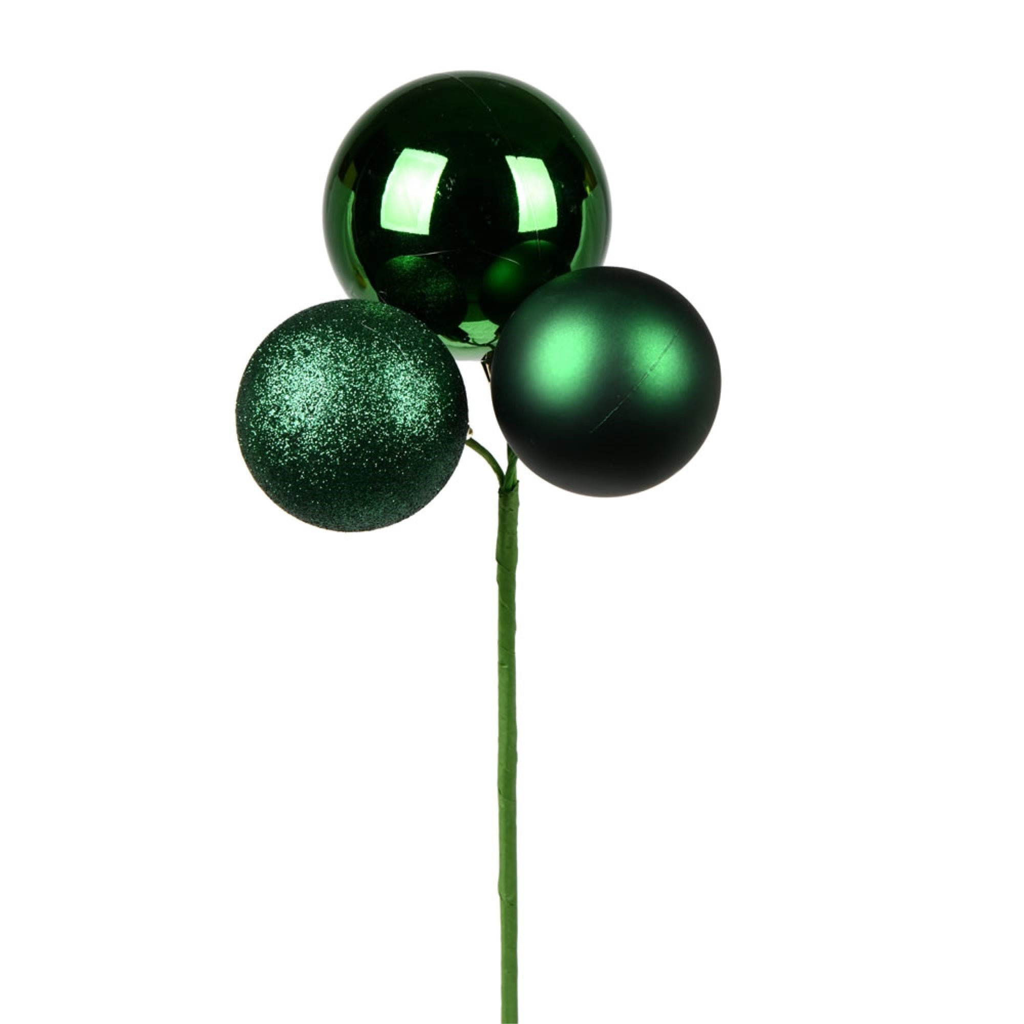 18” Emerald Ornament Pick 4/Bg