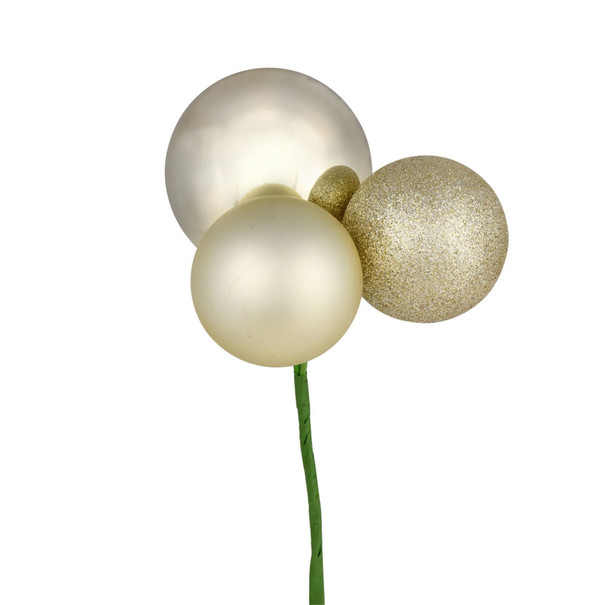18” Champagne Ornament Pick 4/Bg