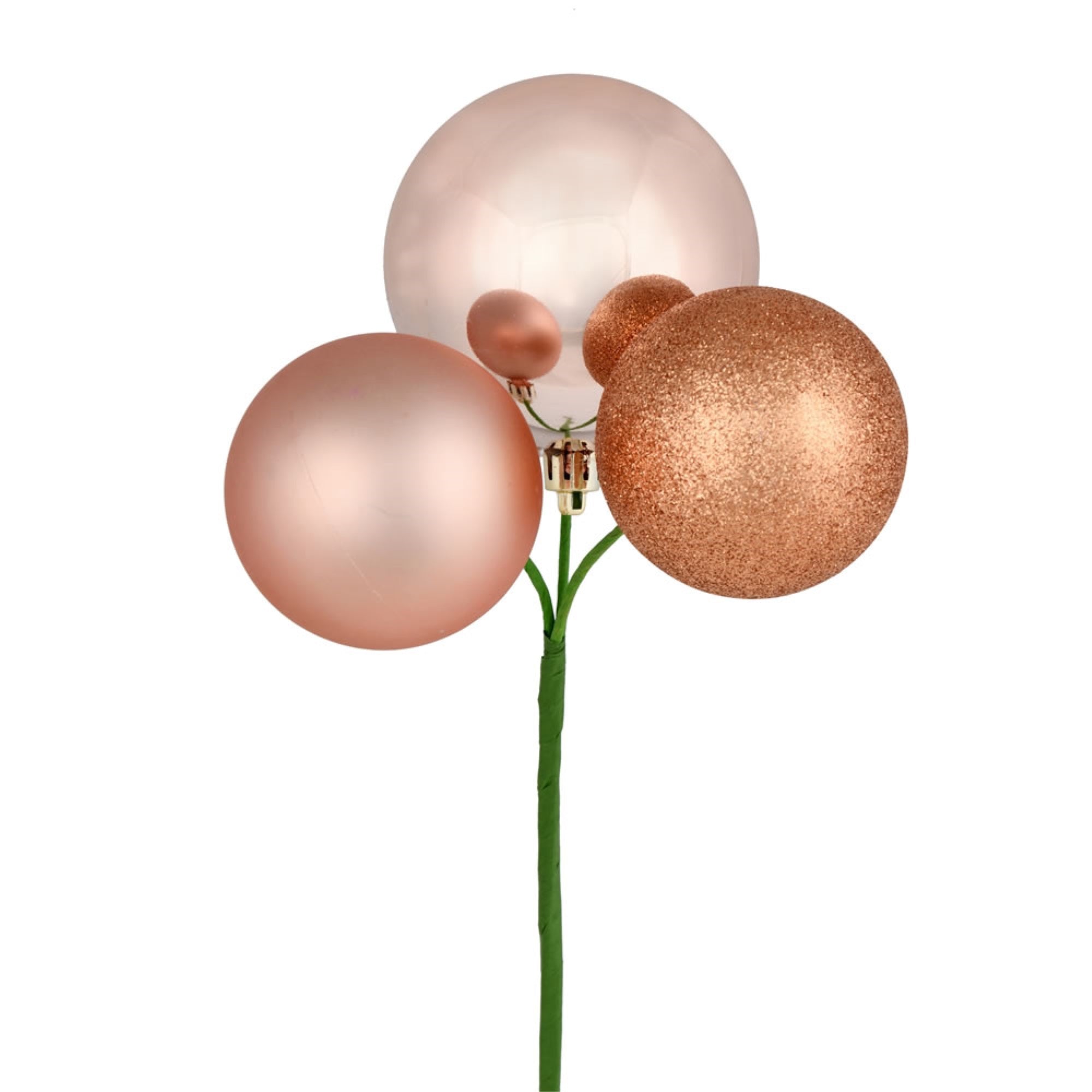 18” Rose Gold Ornament Pick 4/Bg