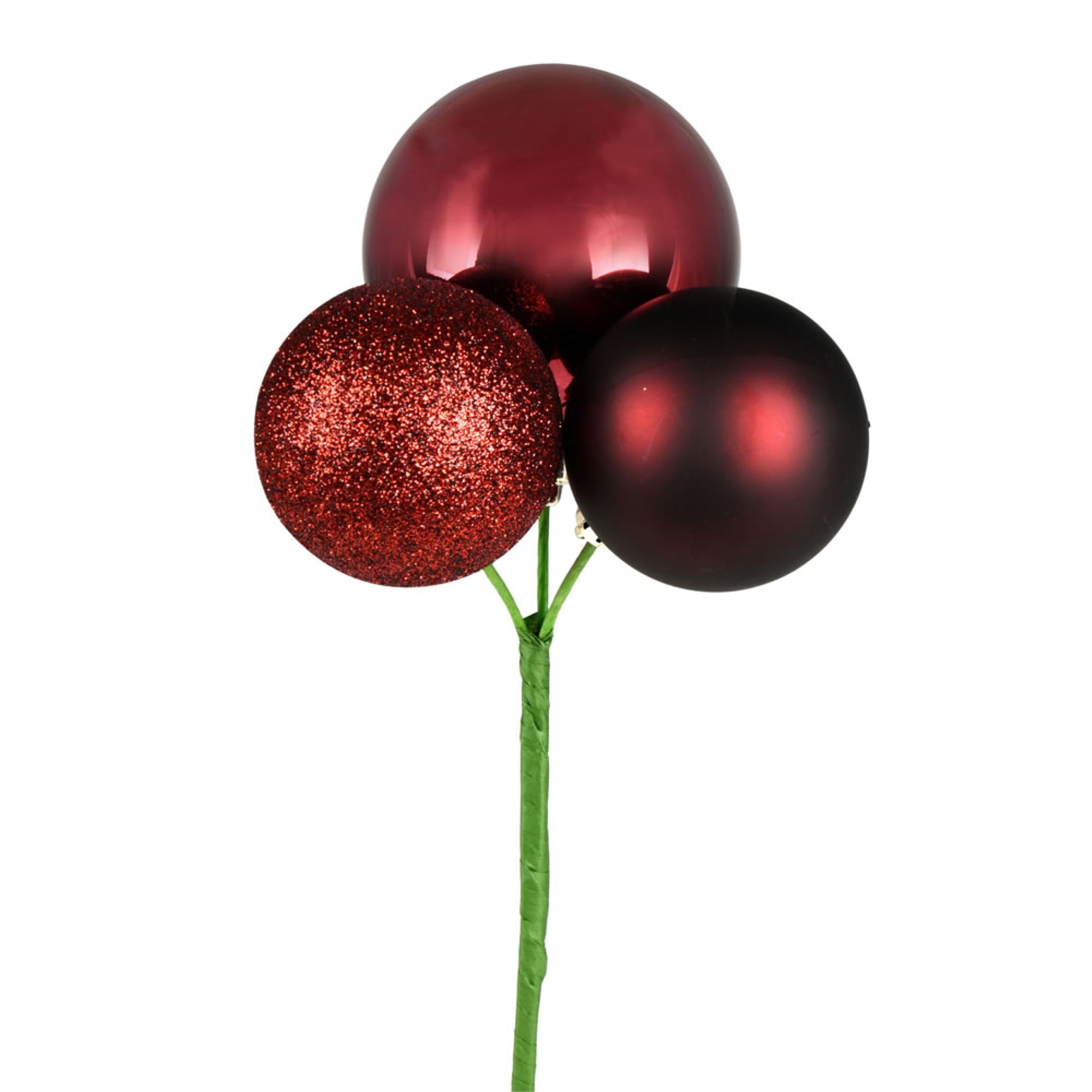18” Burgundy Ornament Pick 4/Bg