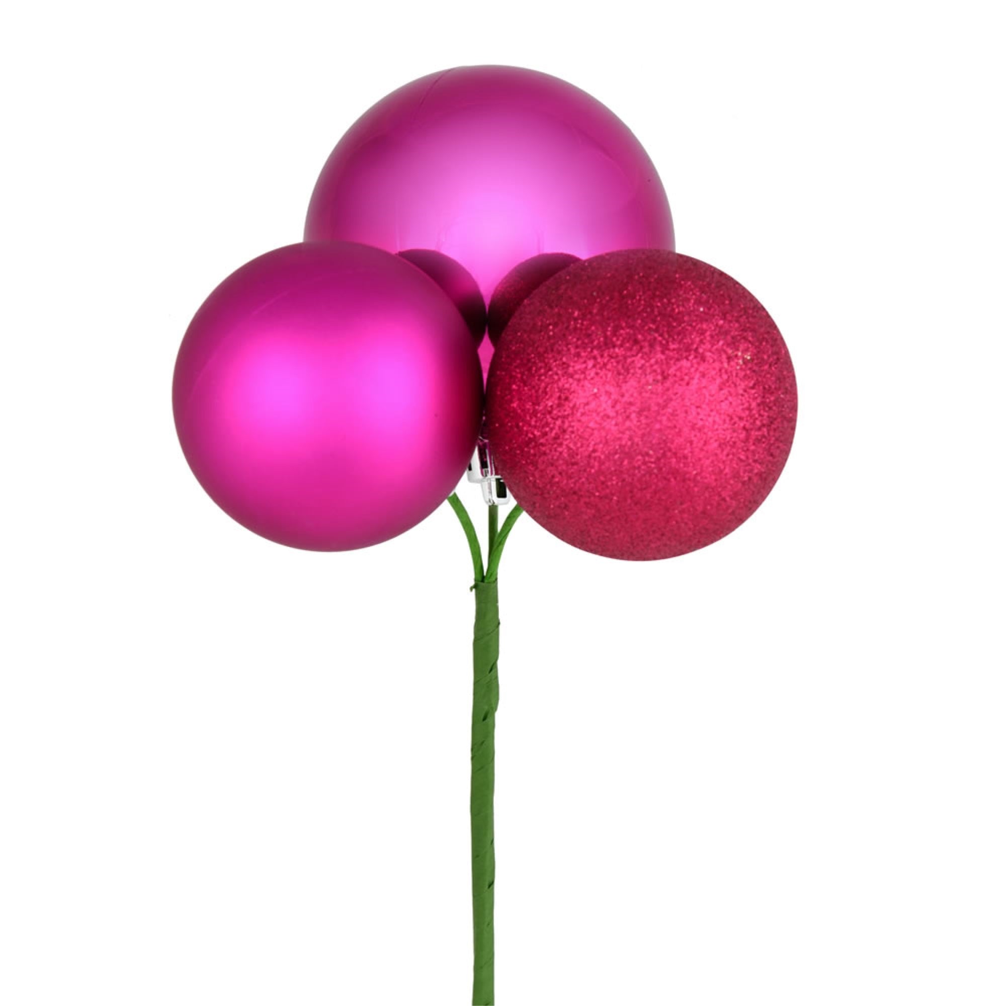 18” Fuchsia Ornament Pick 4/Bg