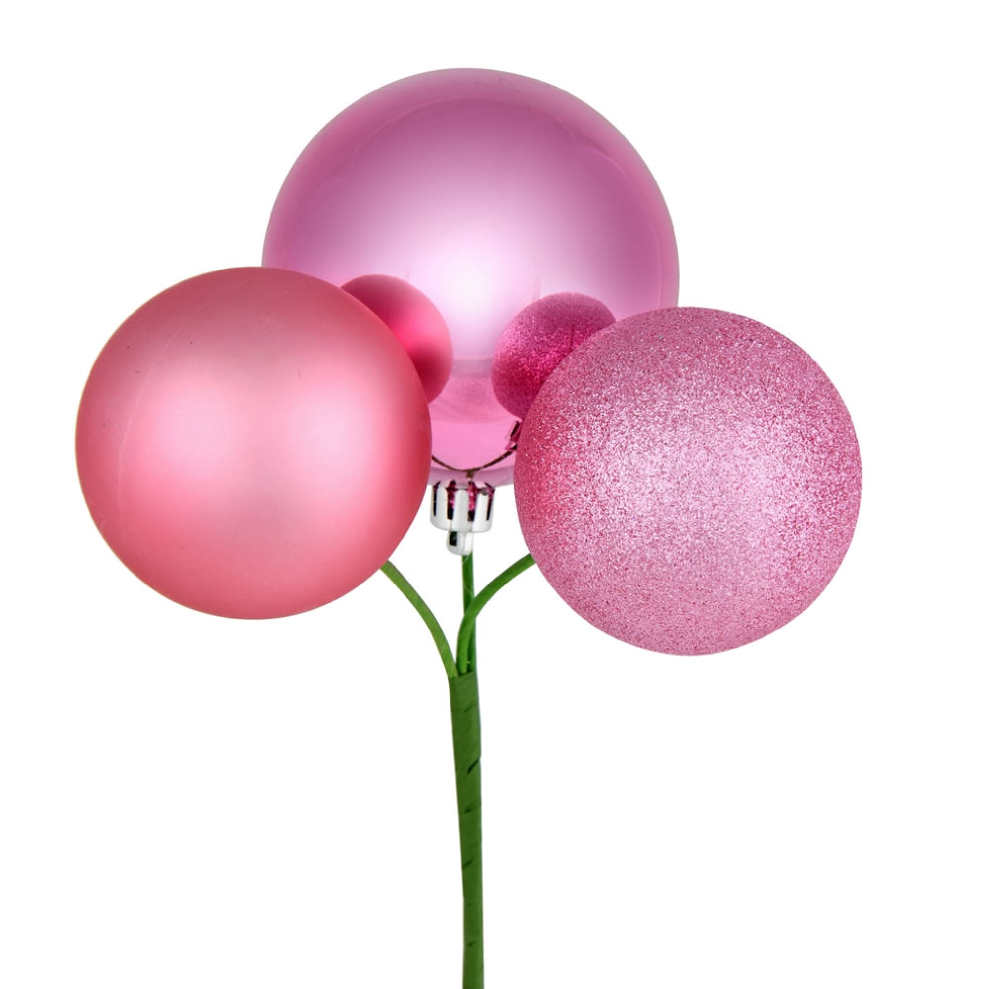 18” Pink Ornament Pick 4/Bg