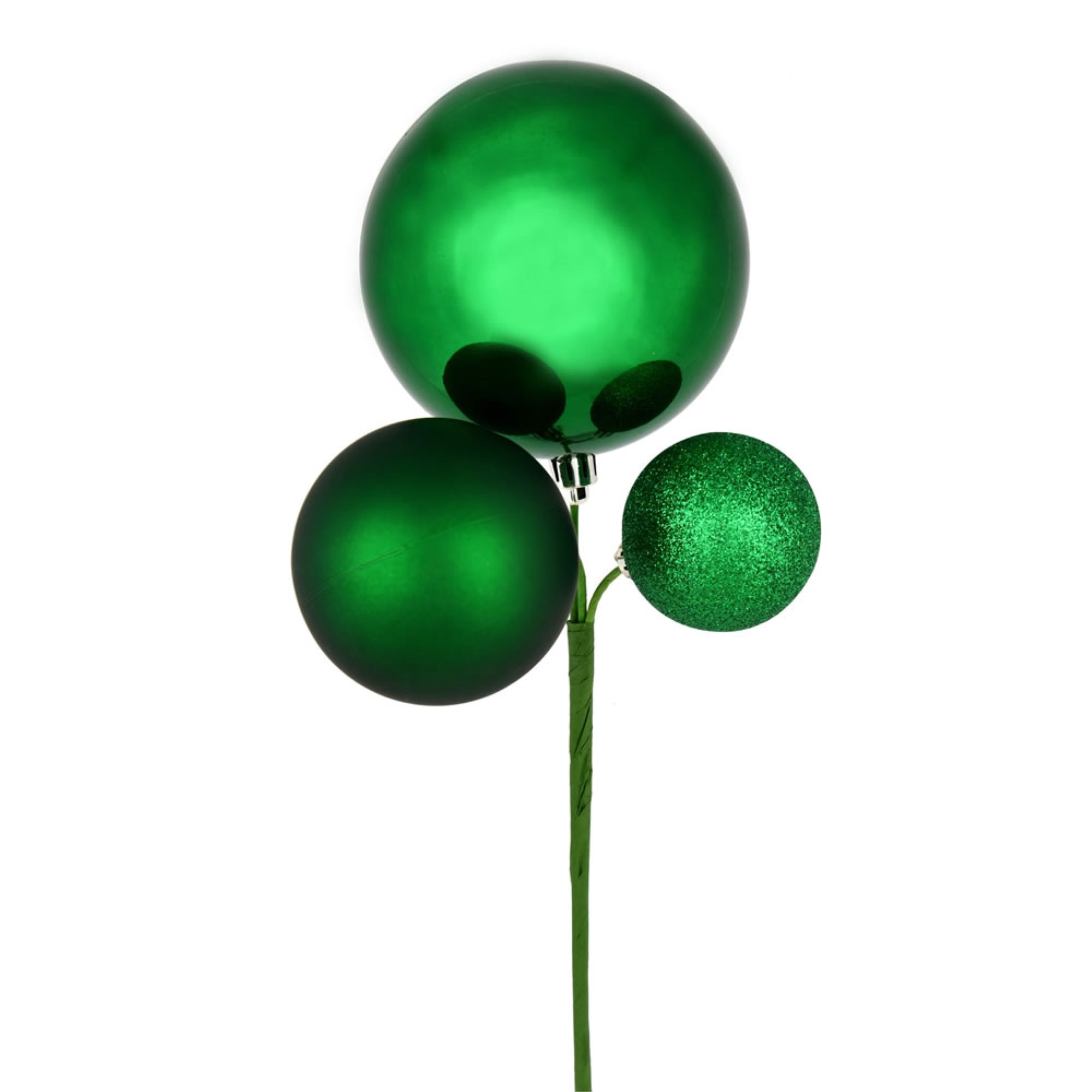 18” Green Ornament Pick 3/Bg