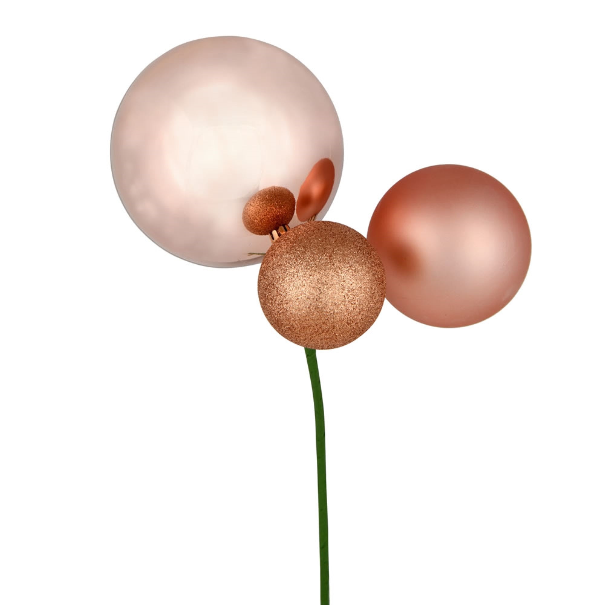 18” Rose Gold Ornament Pick 3/Bg