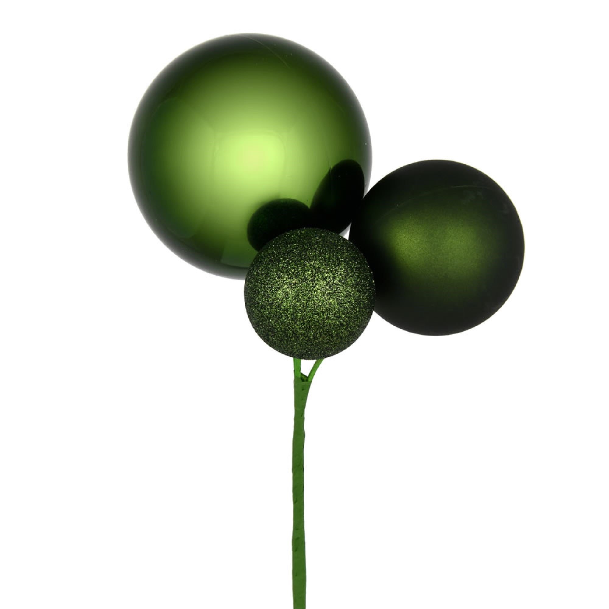 18” Moss Green Ornament Pick 3/Bg