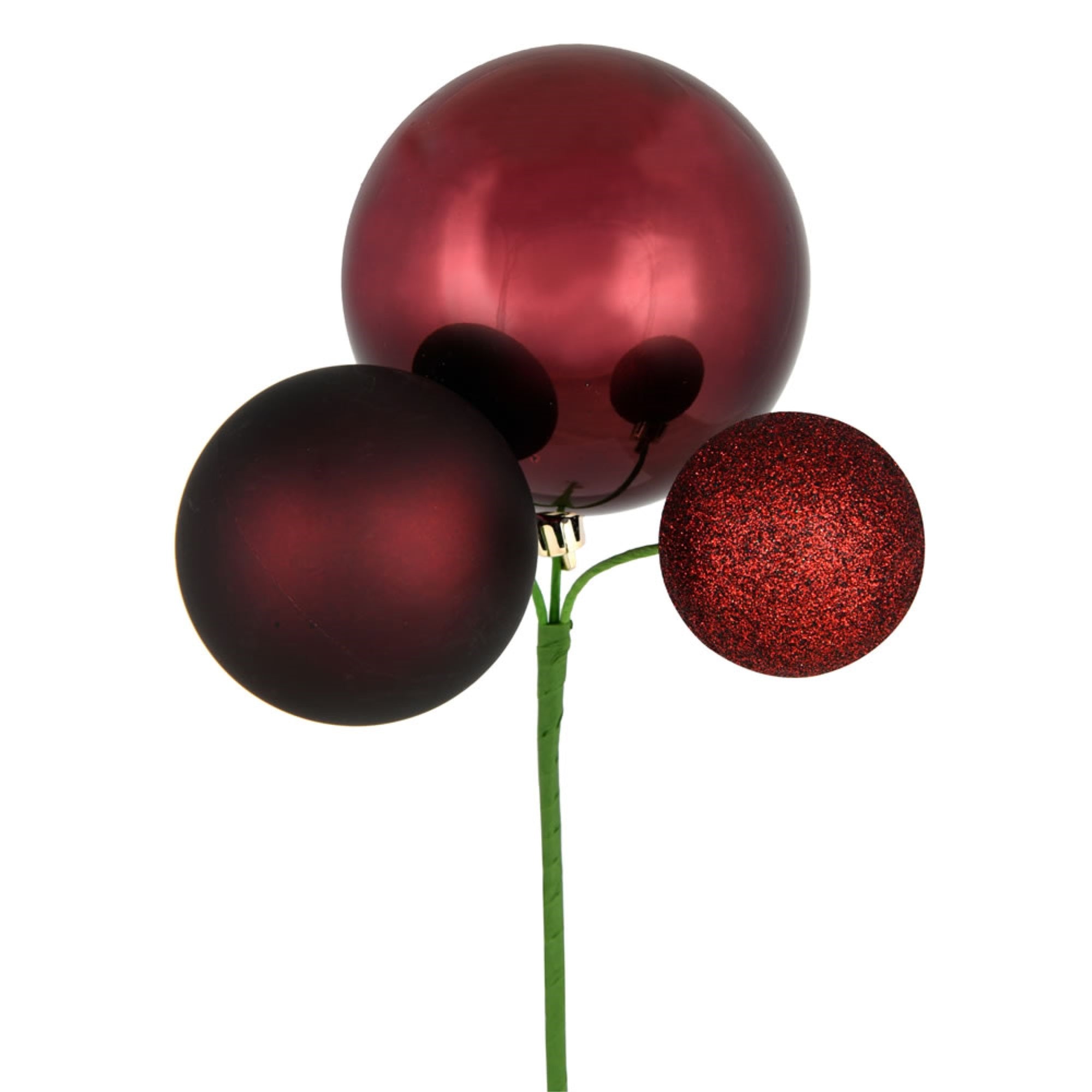 18” Burgundy Ornament Pick 3/Bg