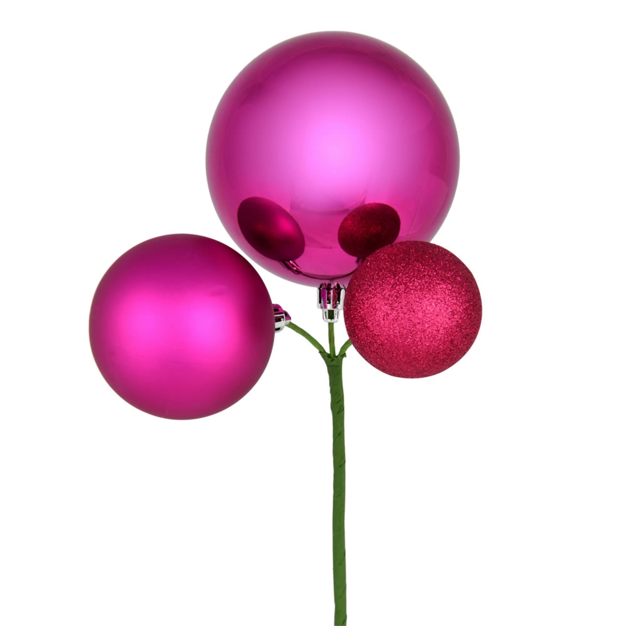 18” Fuchsia Ornament Pick 3/Bg