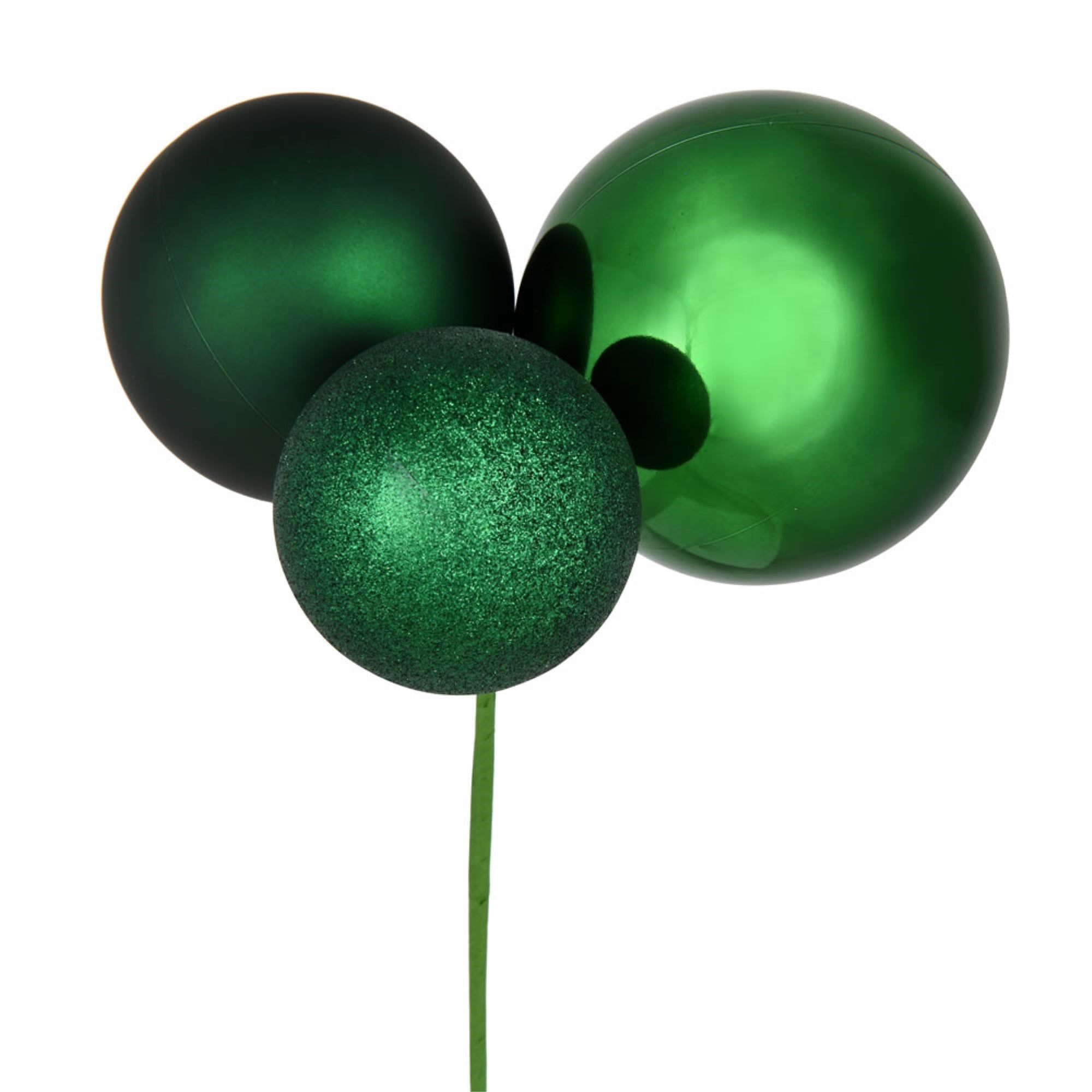18” Emerald Ornament Pick 2/Bg