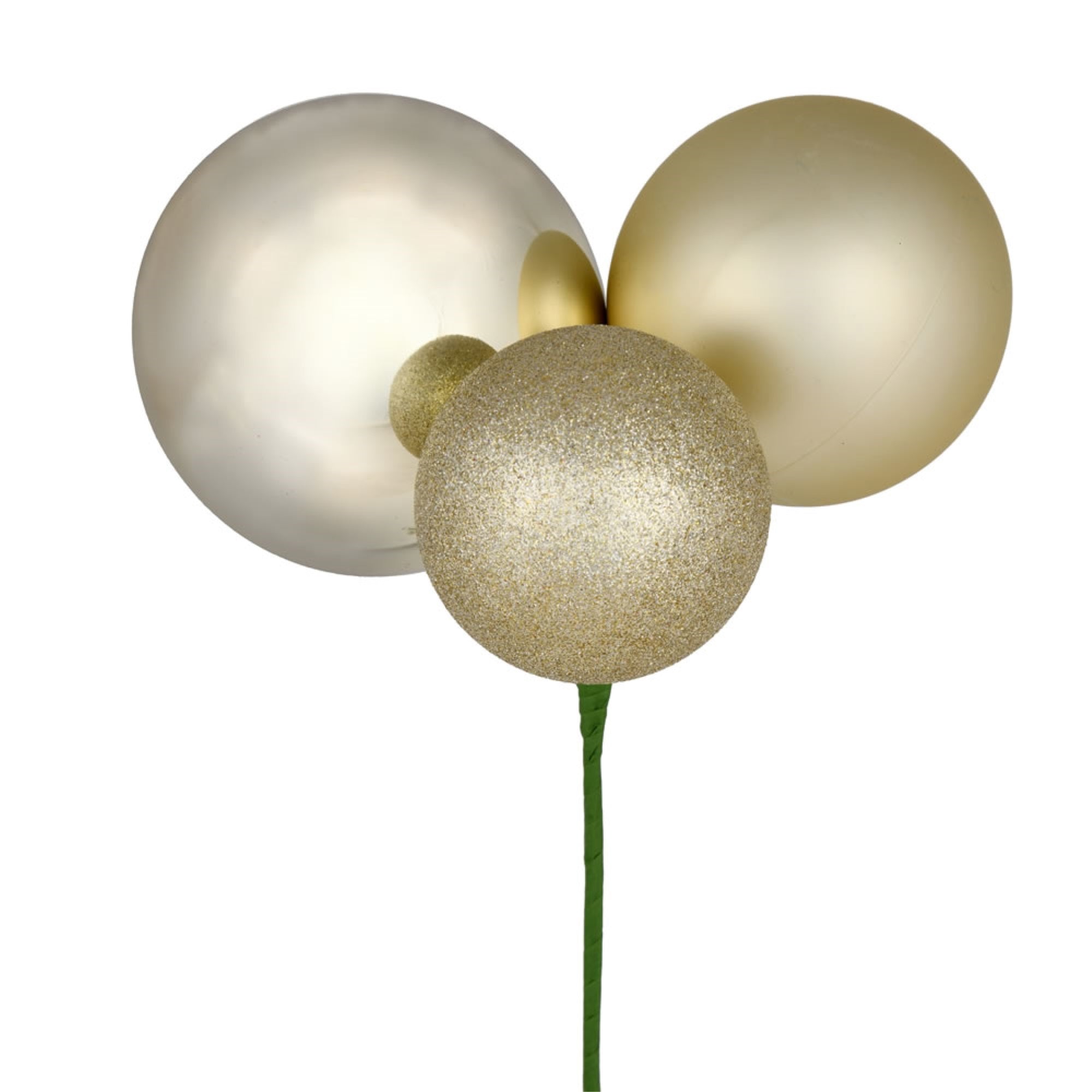 18” Champagne Ornament Pick 2/Bg