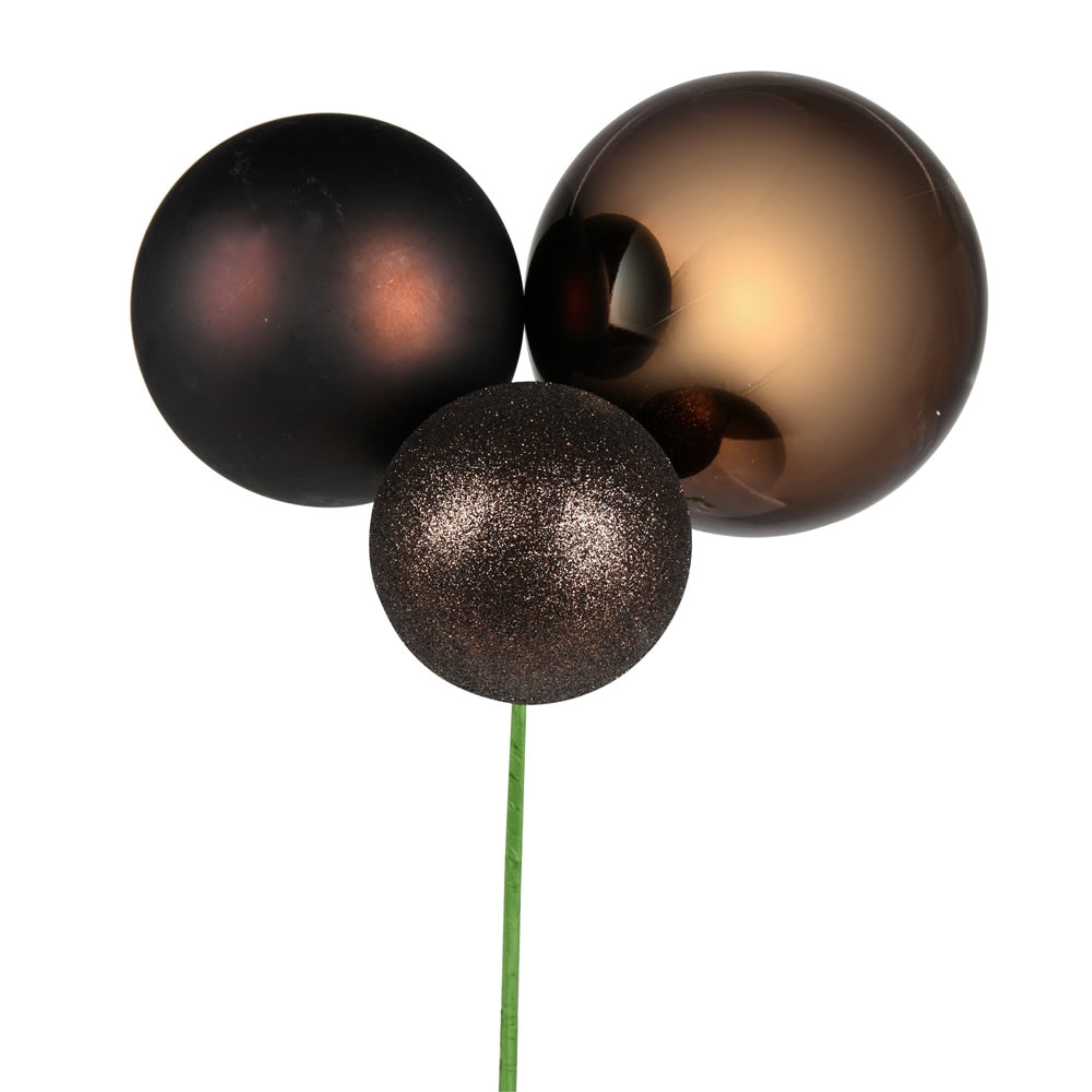 18” Chocolate Ornament Pick 2/Bg