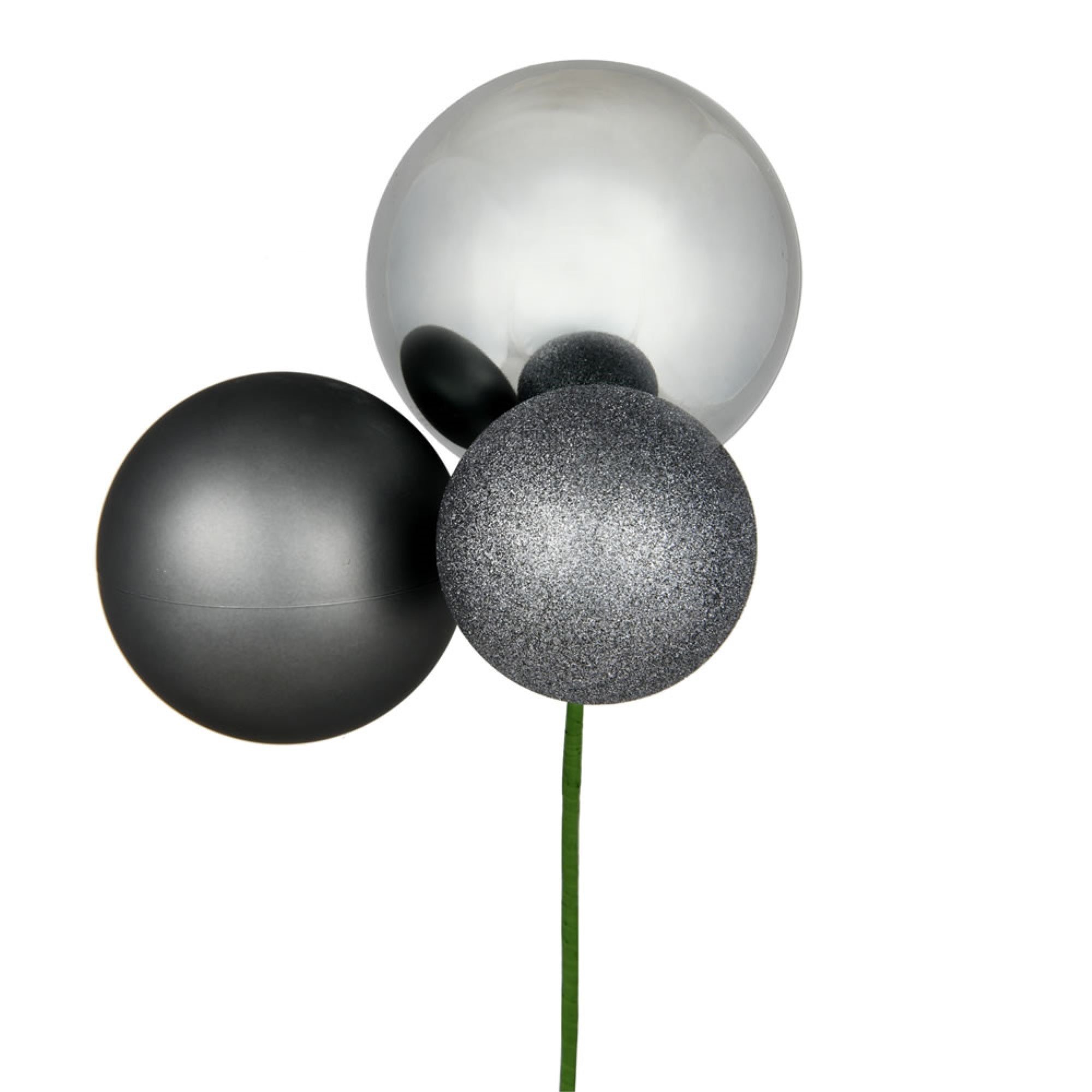 18” Pewter Ornament Pick 2/Bg