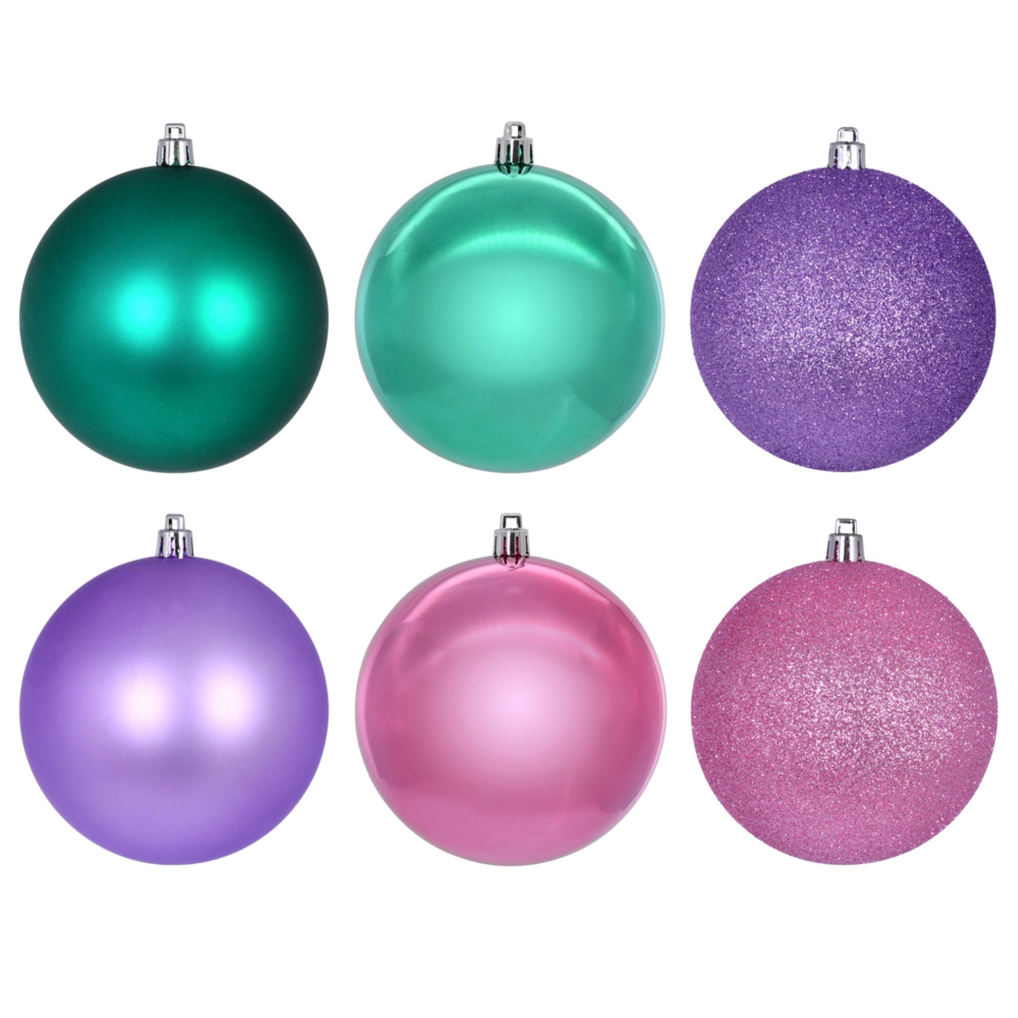Vickerman 2.4” Pink Teal and Lavender Ornament Assortment 18 per box.