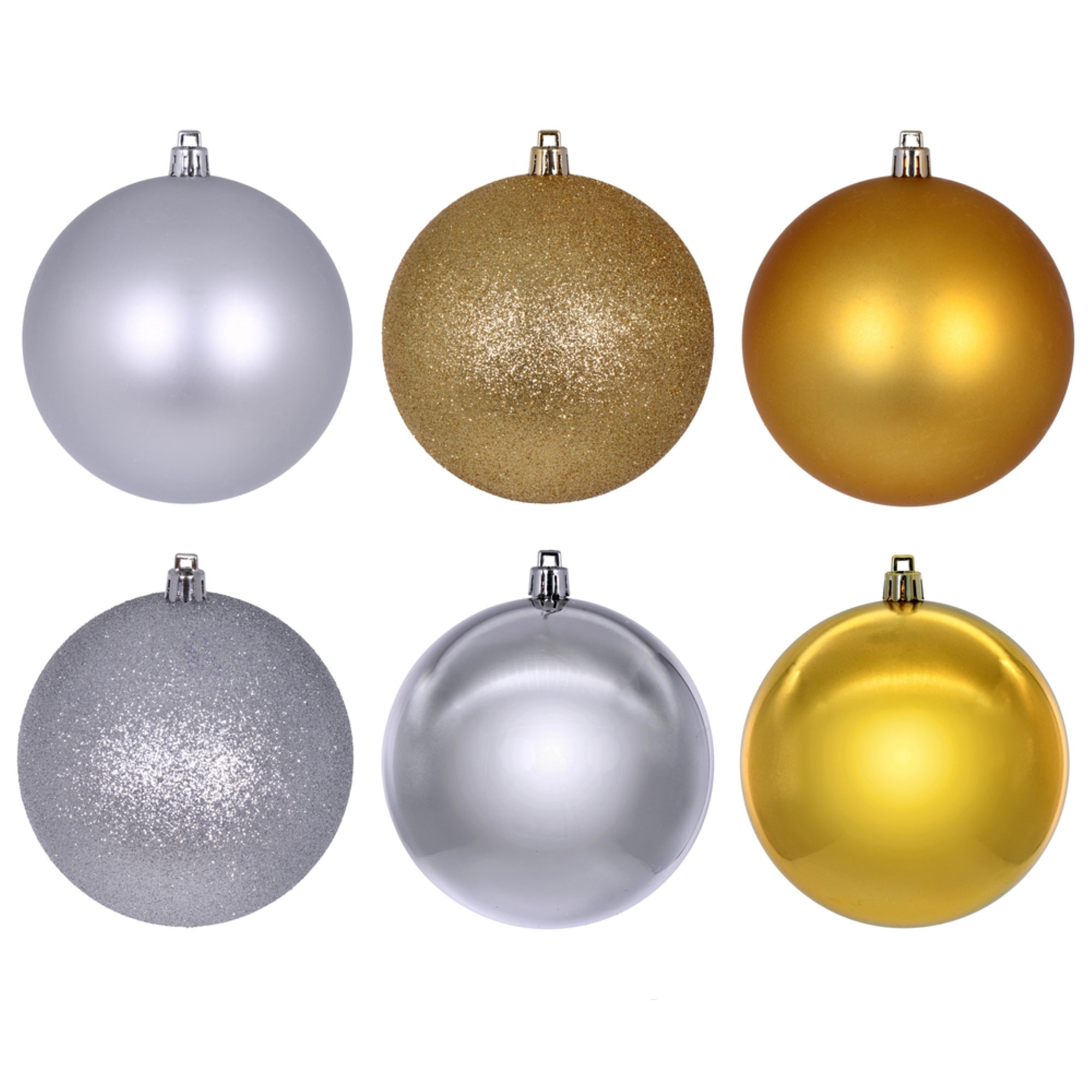 3” Gold Silver Ornament Asst 12/box
