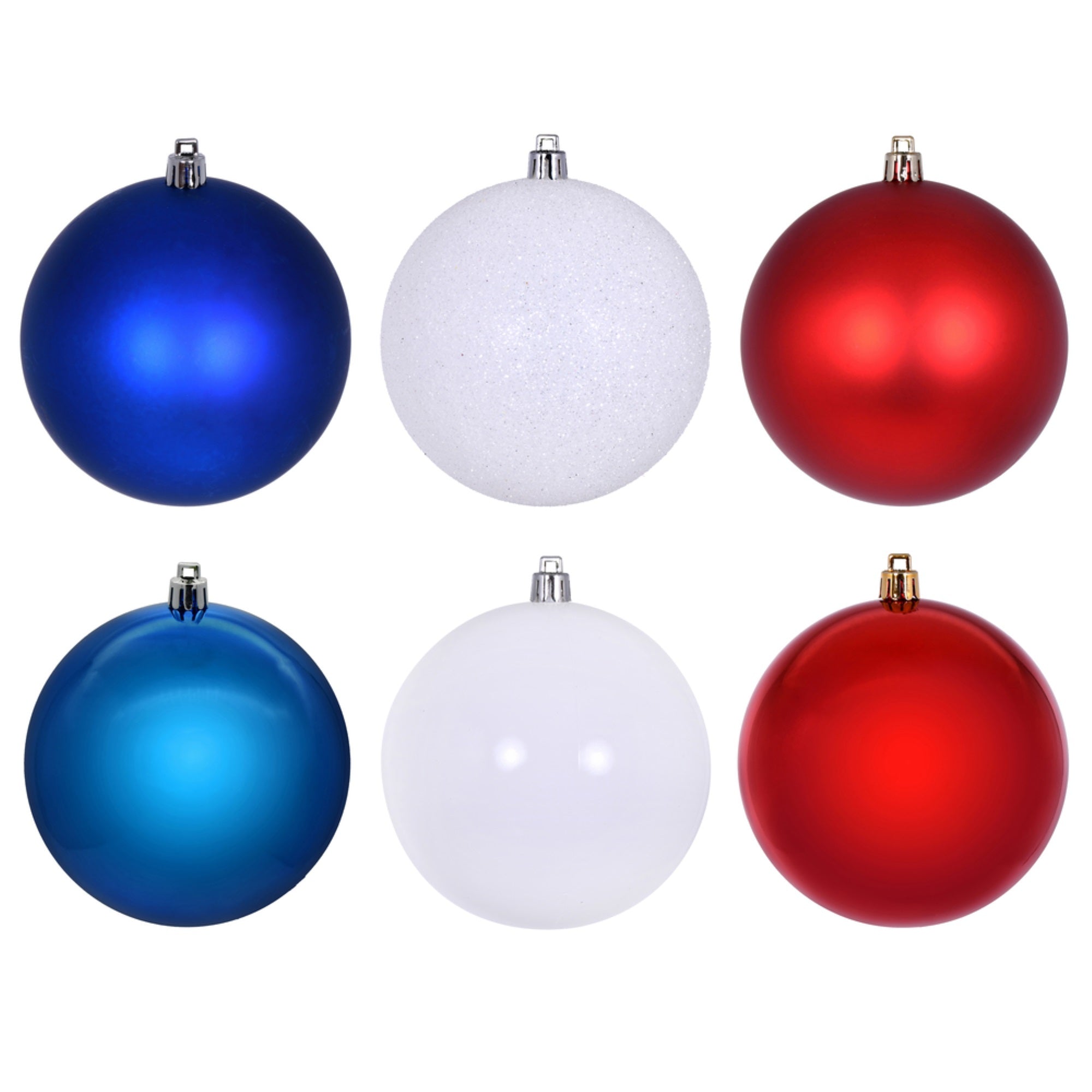 3″ Red White Blue Ornament Asst 24/box