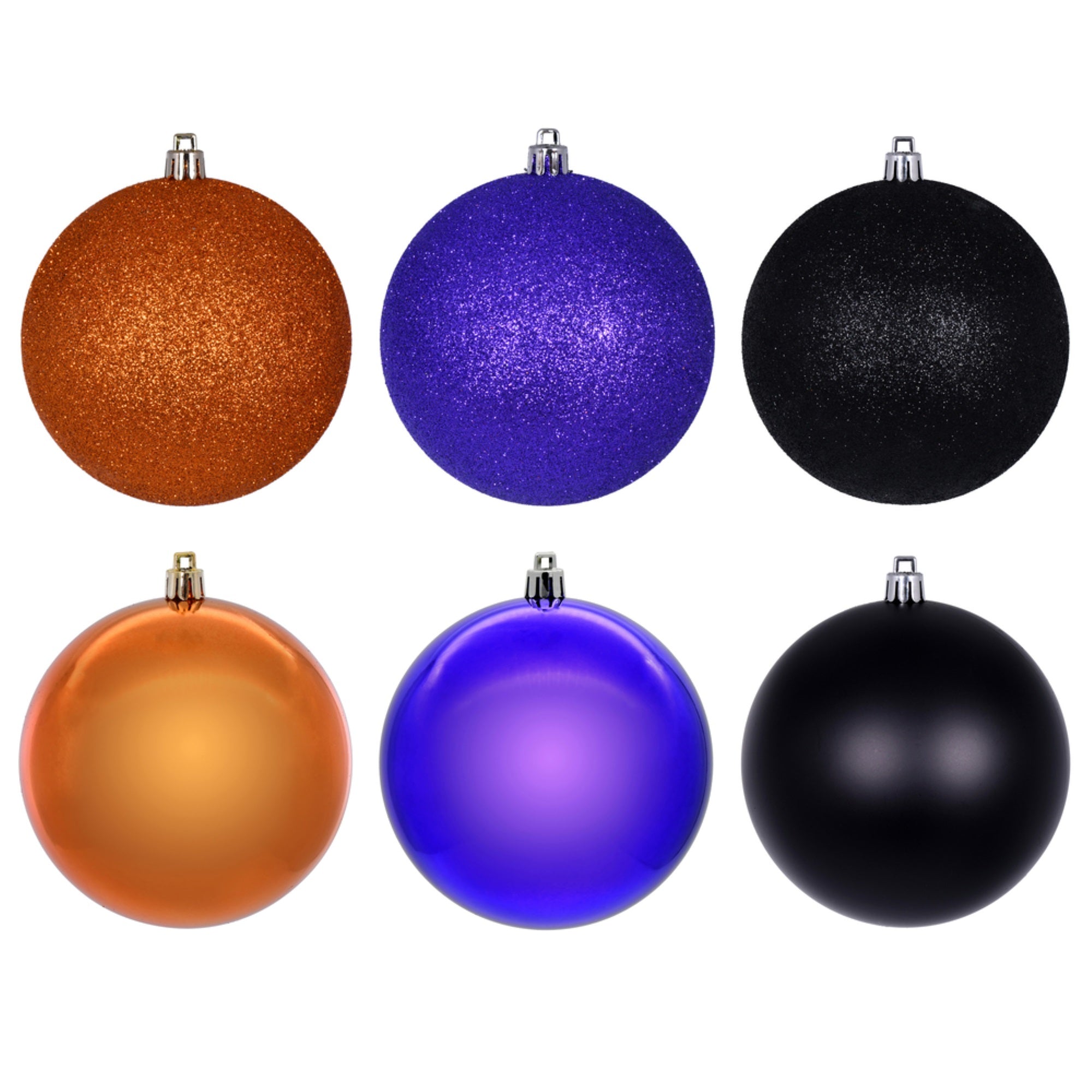 4” Purple Orange Black Orn Asst 18/box