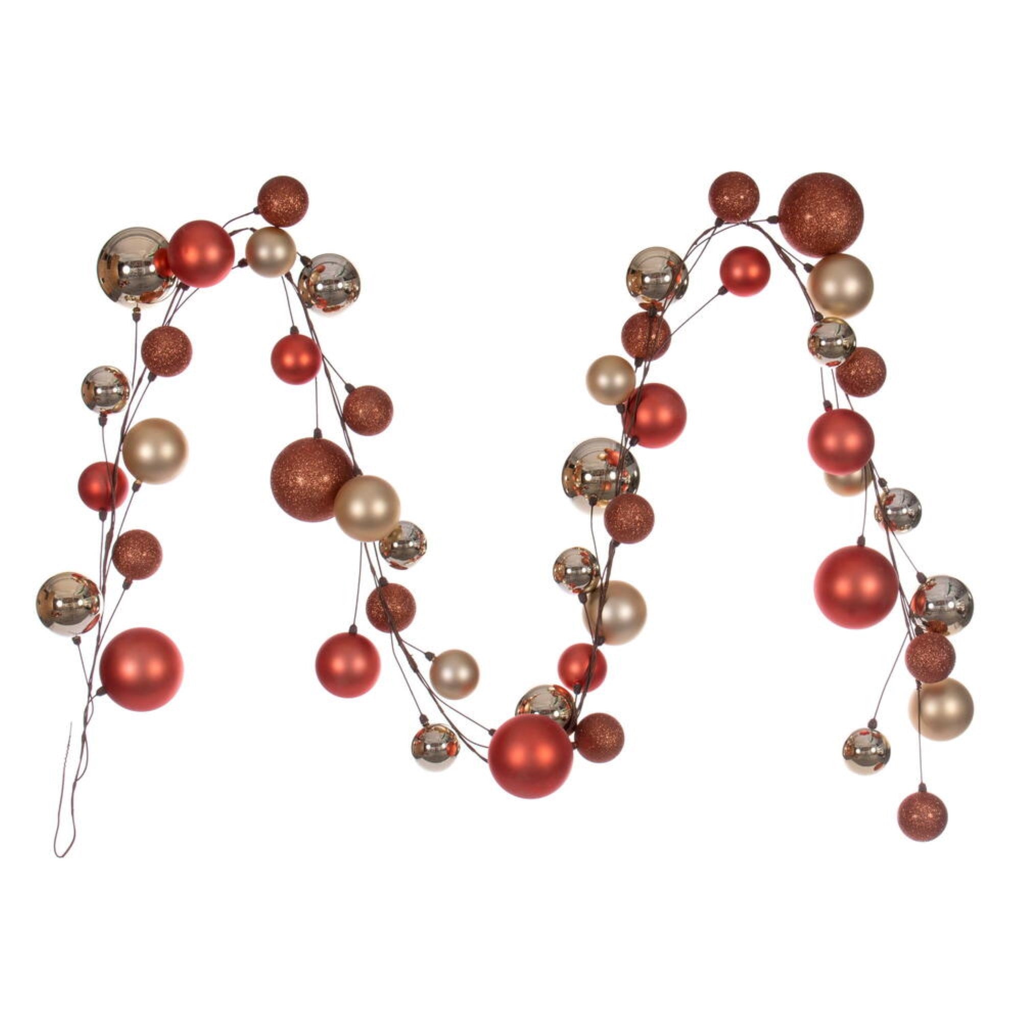 Vickerman 10' Champagne Assorted Finish Branch Ball Ornament .