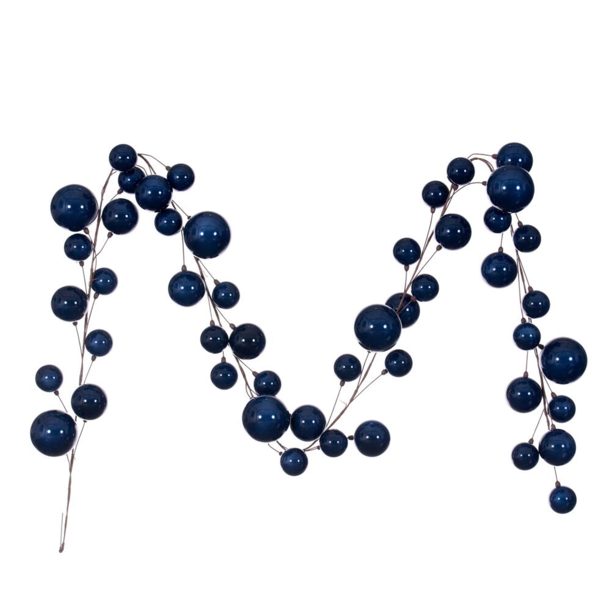 10' Midnight Blue Pearl Branch Ball Garl